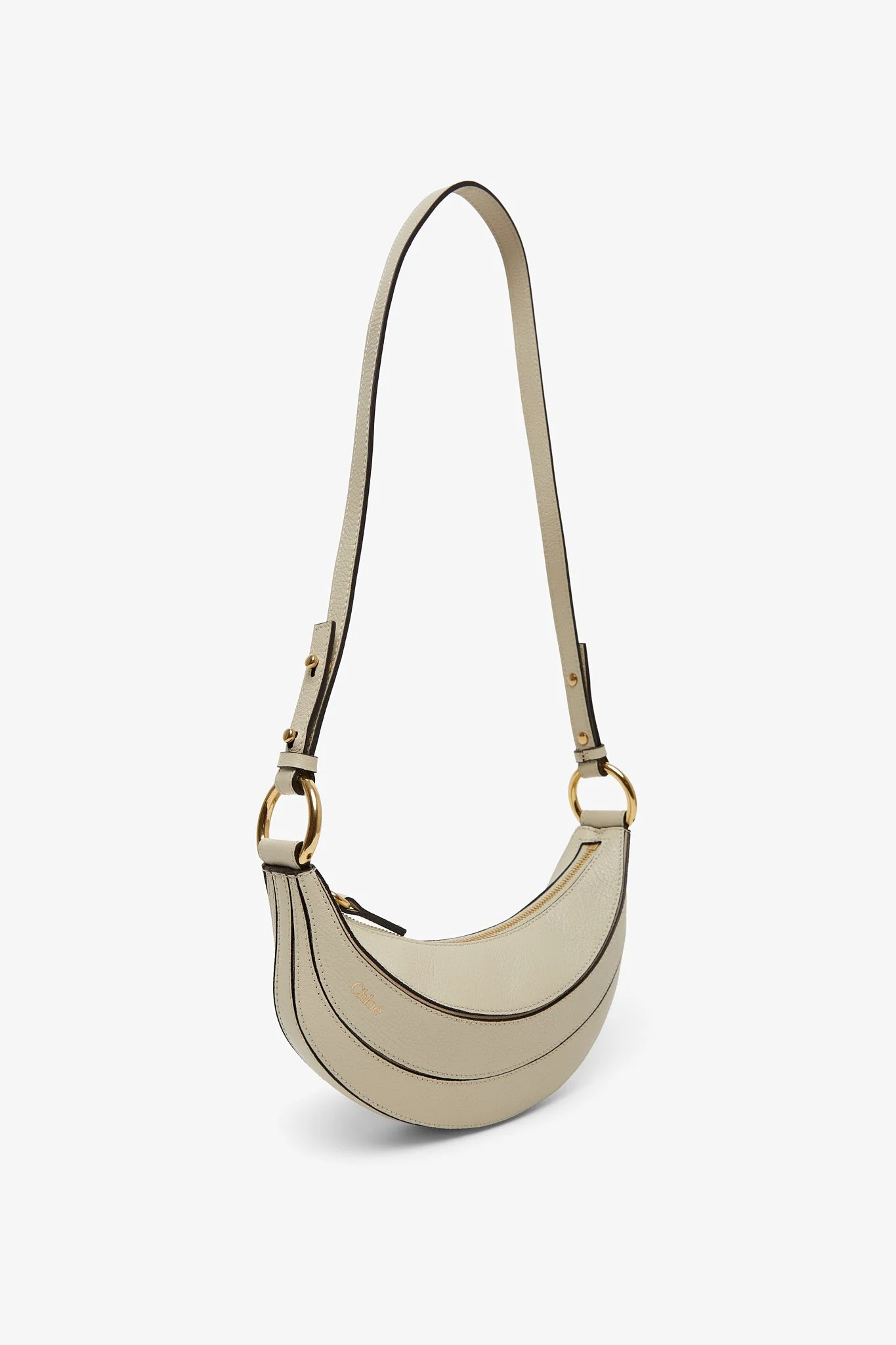 Banana beige leather crossbody bag - Image 3