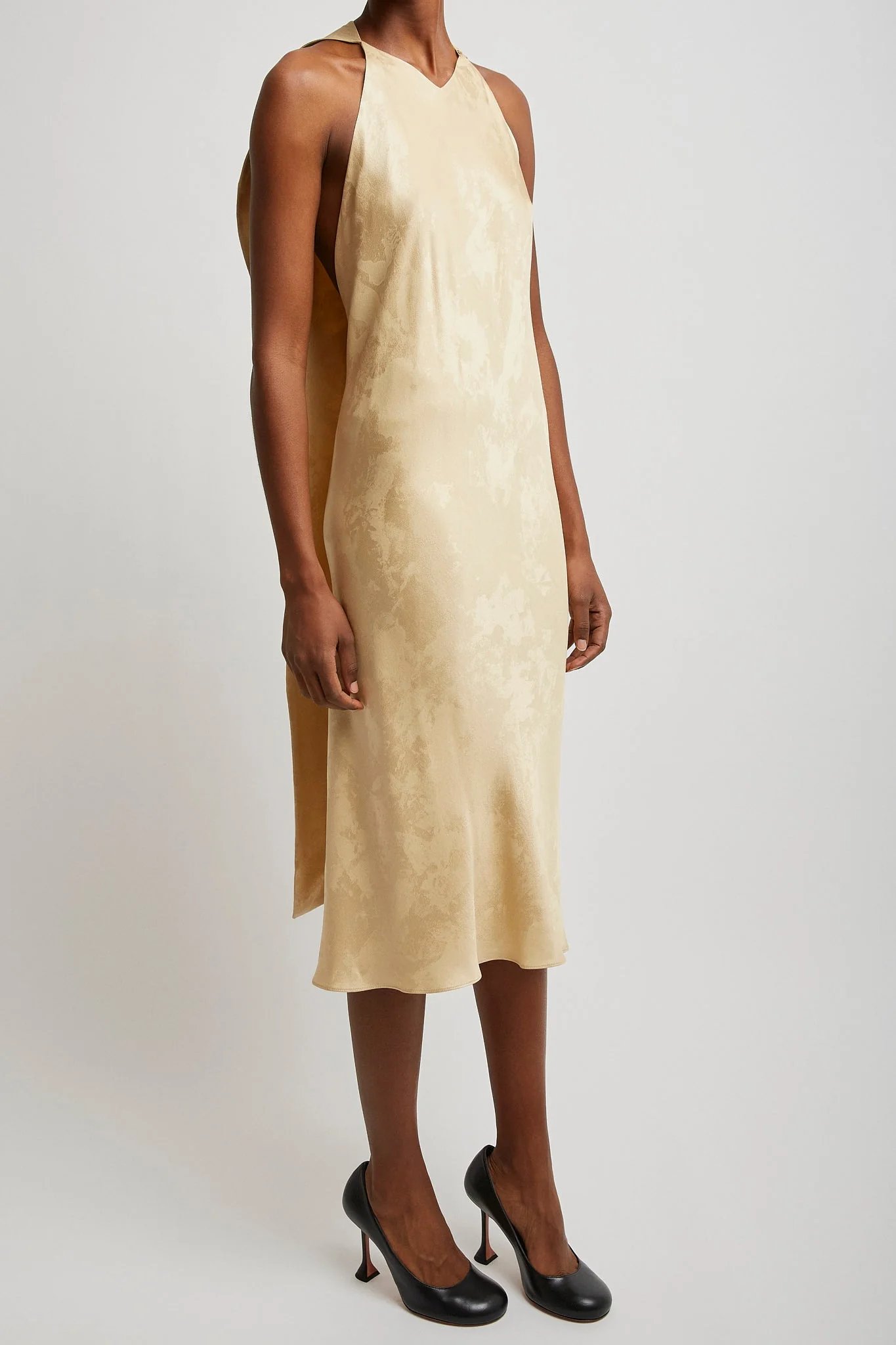 Baras textured crepe silk dress - Image 3