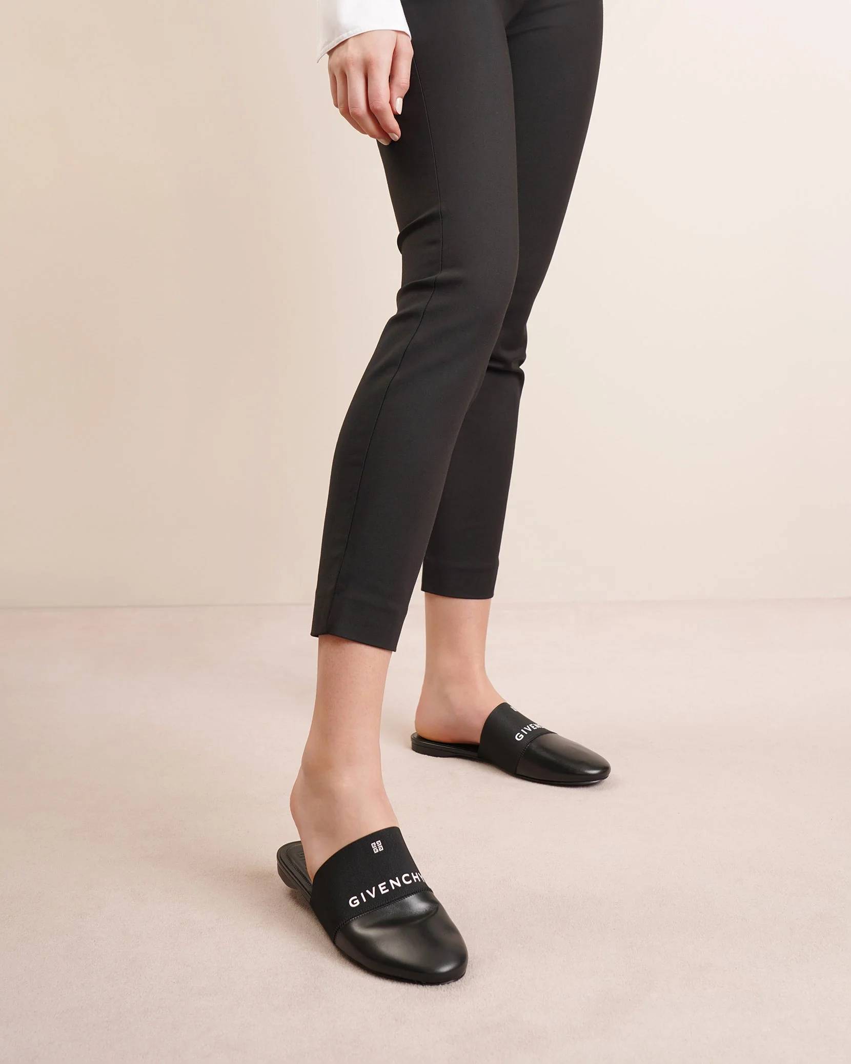 Bedford 4G black flat mules - Image 2