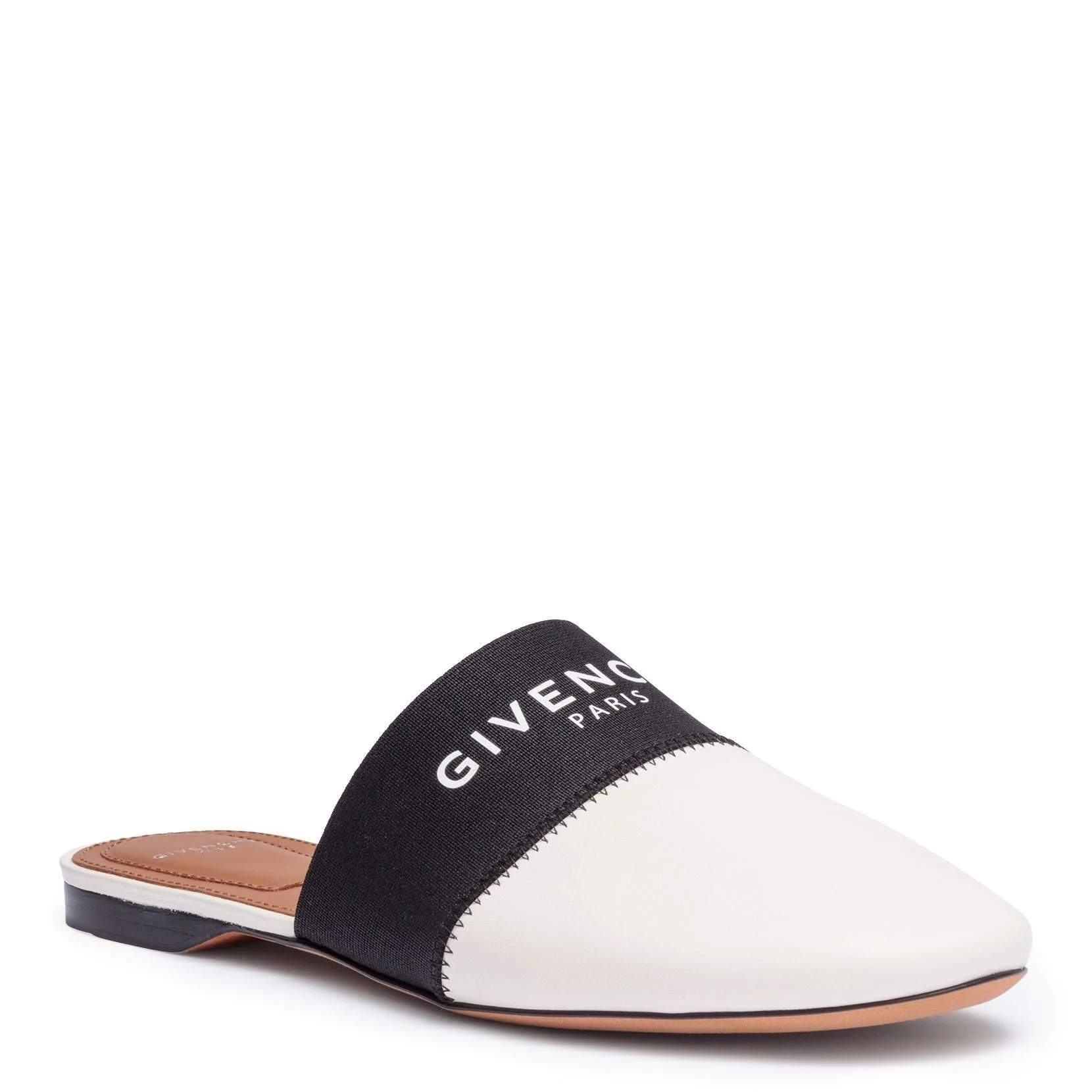 Bedford flat black beige mules - Image 2