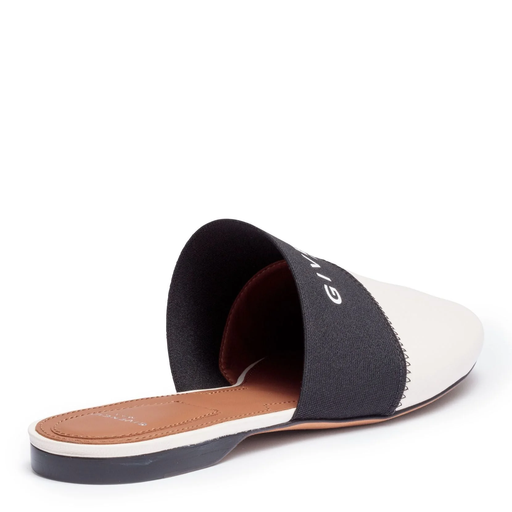 Bedford flat black beige mules - Image 3