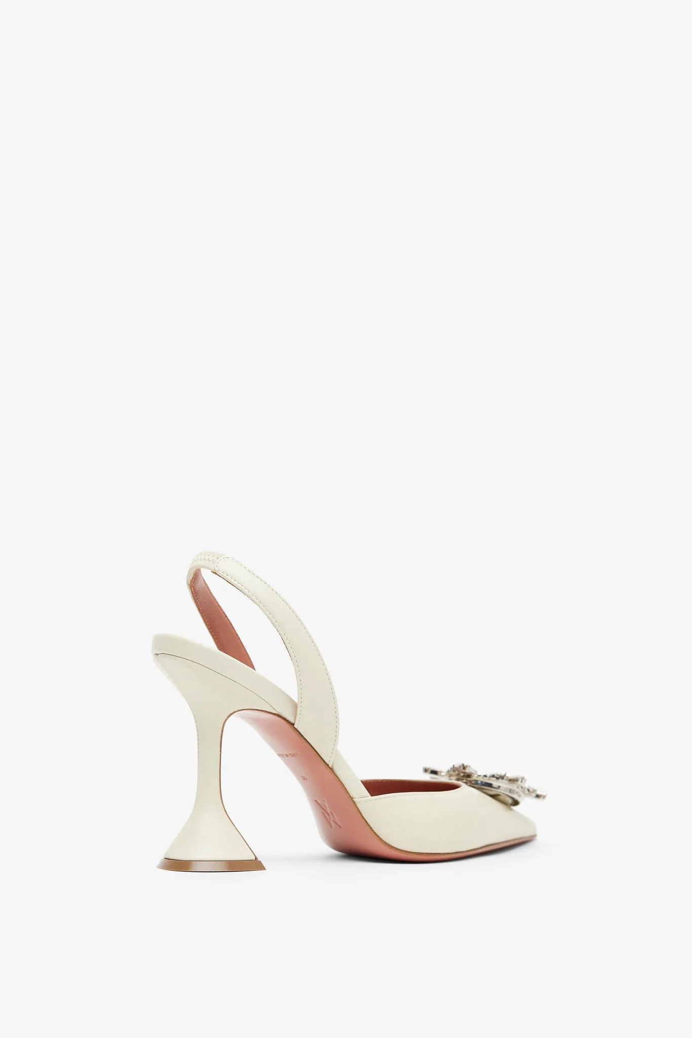 Begum 95 white leather slingbacks - Image 3