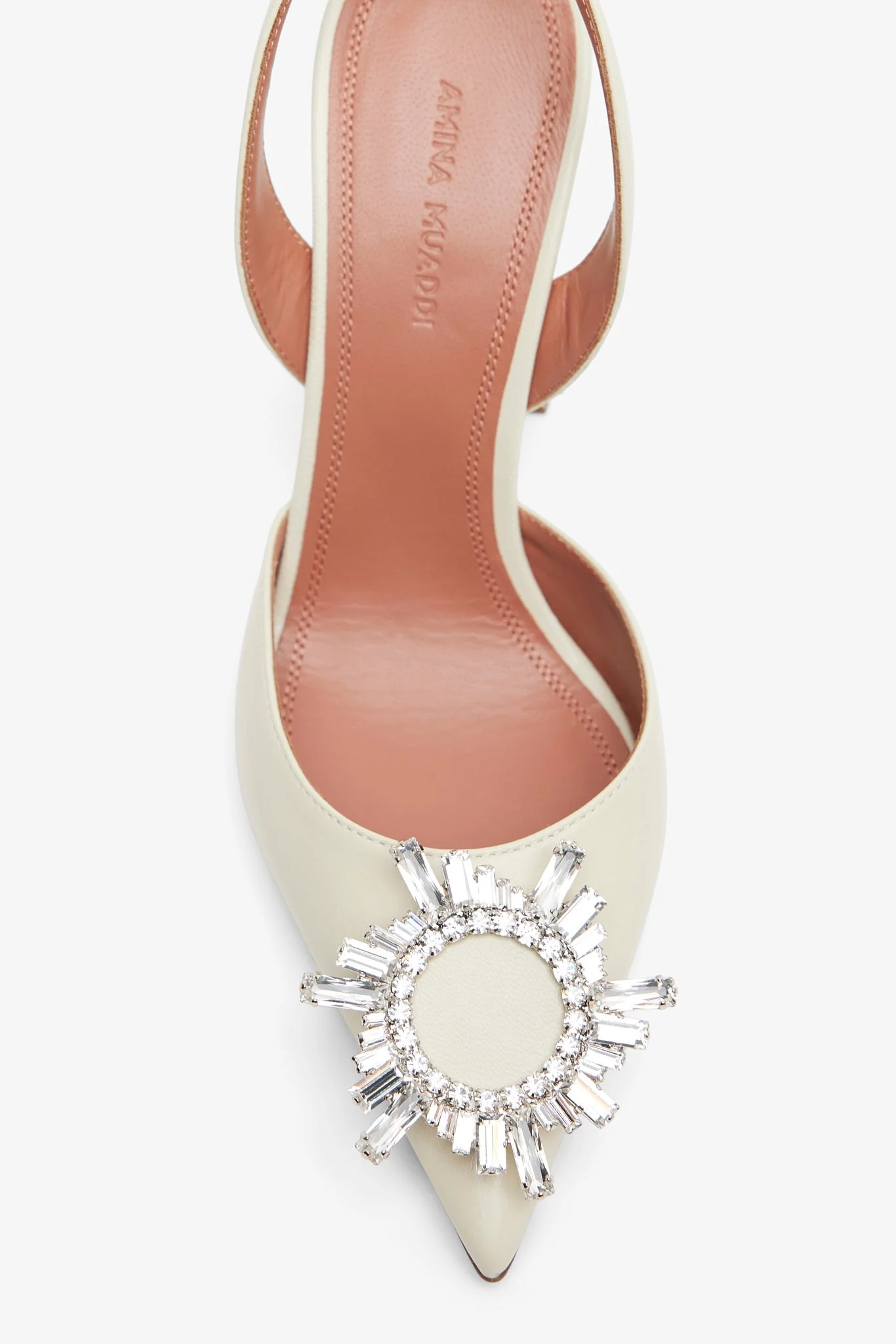 Begum 95 white leather slingbacks - Image 5