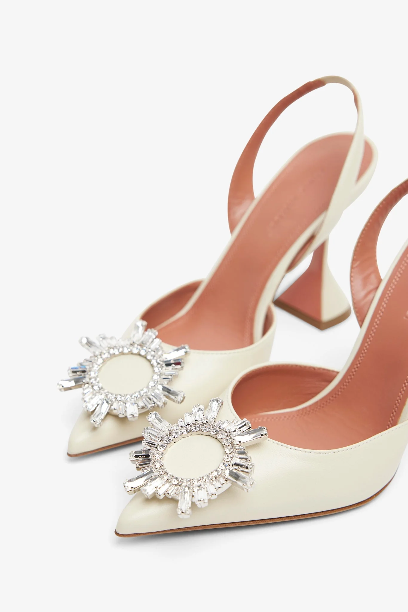 Begum 95 white leather slingbacks - Image 6