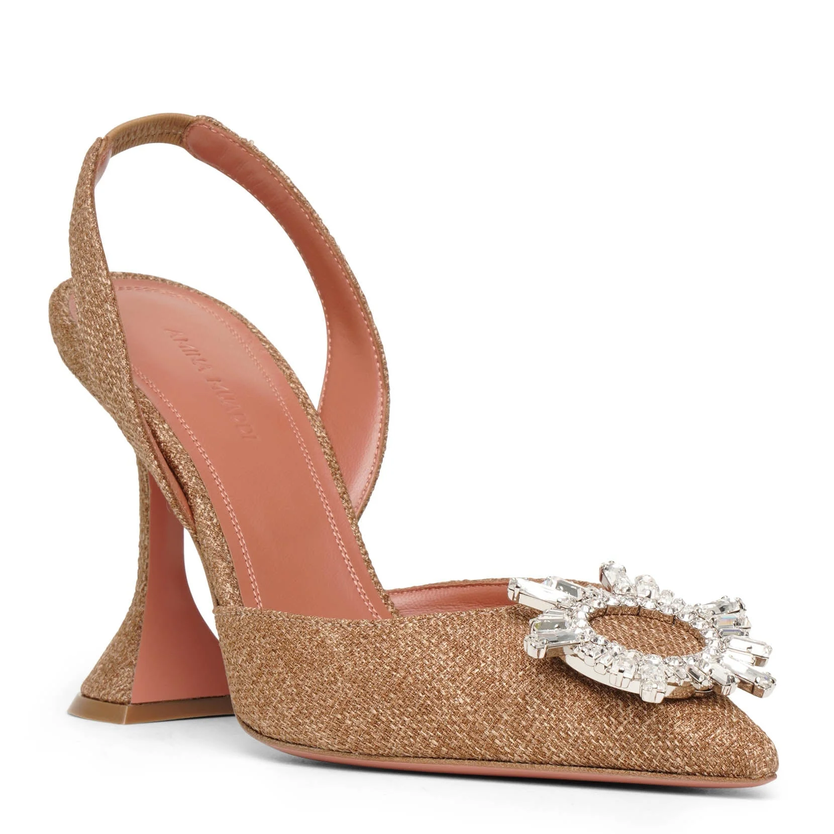 Begum sling 95 beige canvas pumps - Image 3