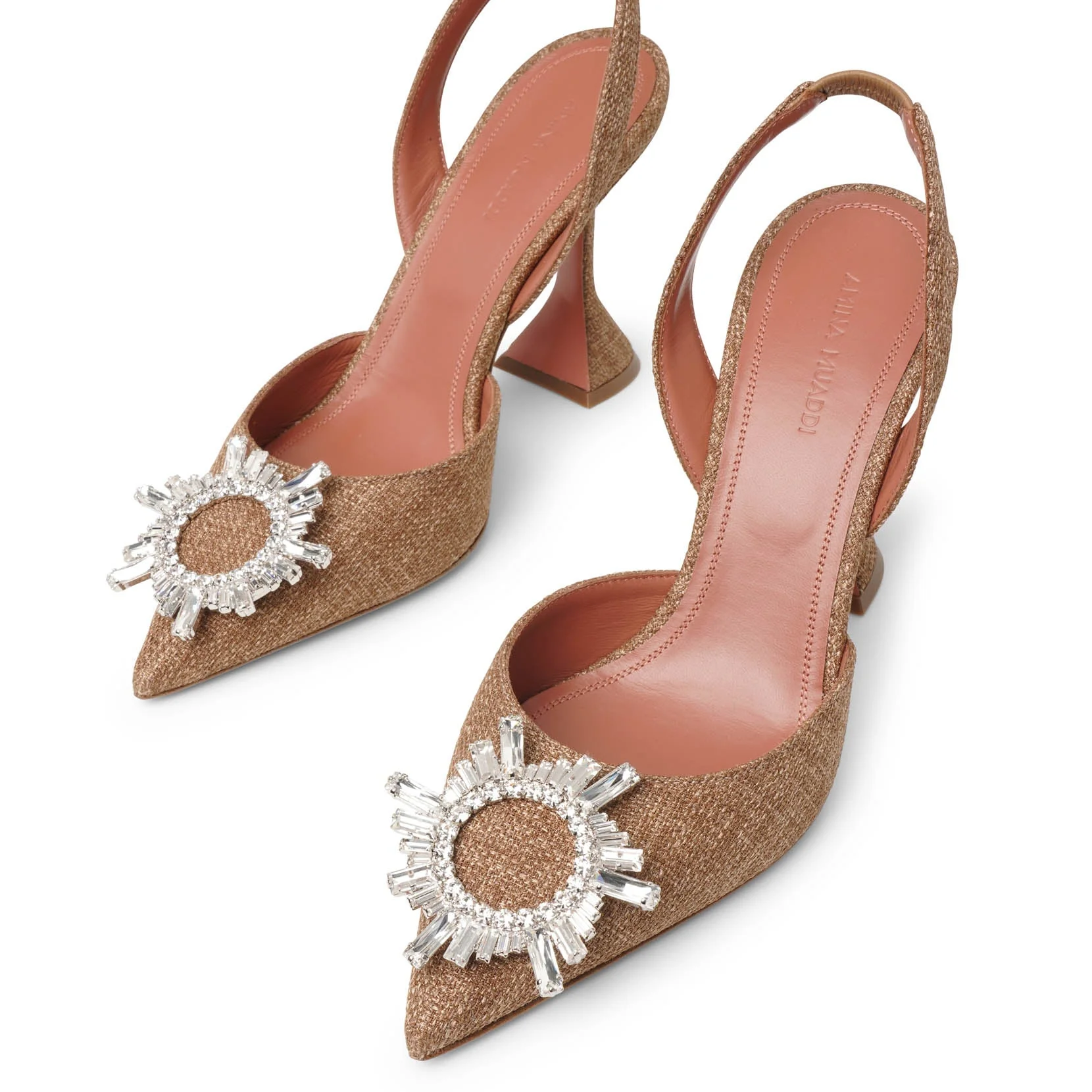 Begum sling 95 beige canvas pumps - Image 5