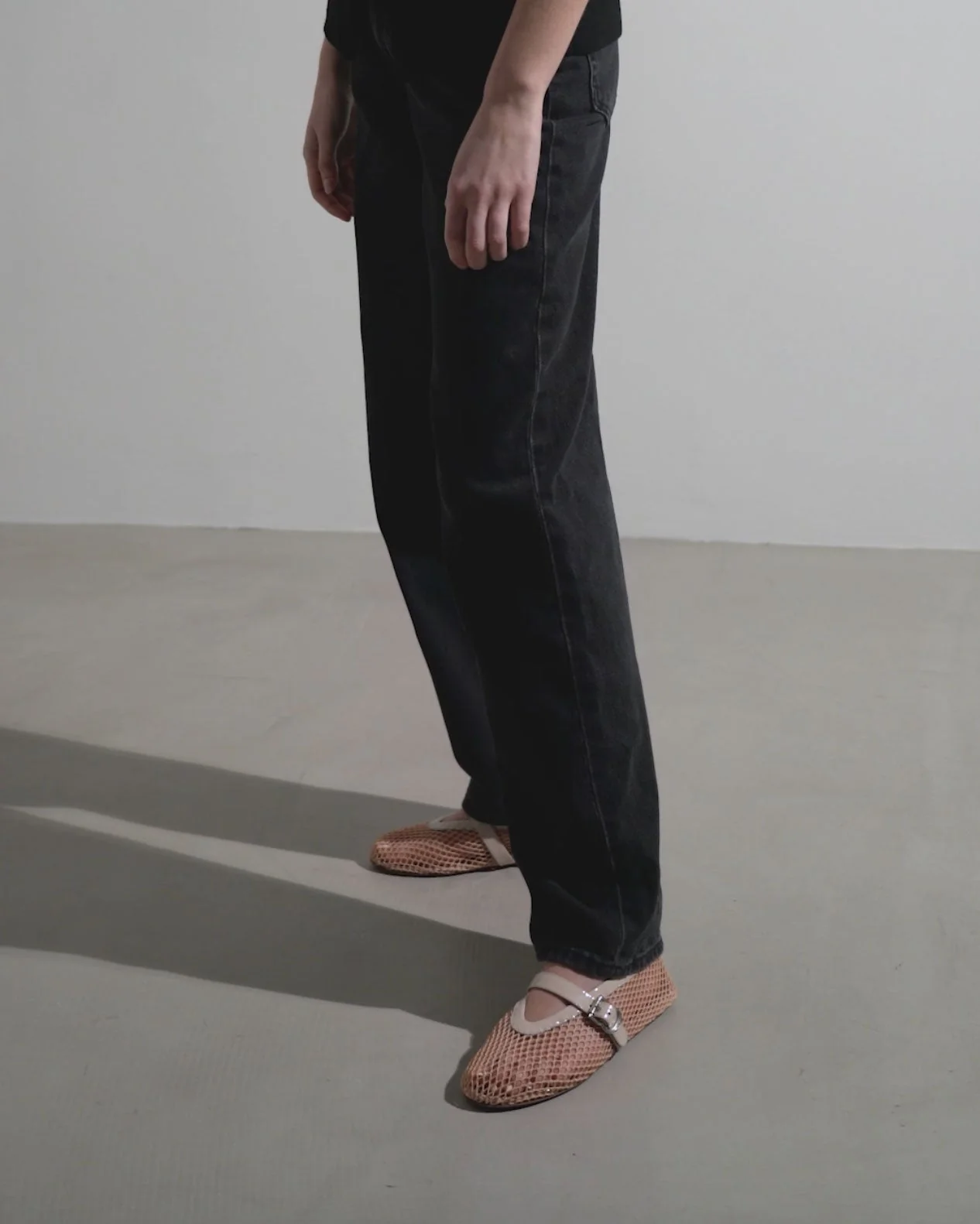 Beige mesh ballet flats - Image 7