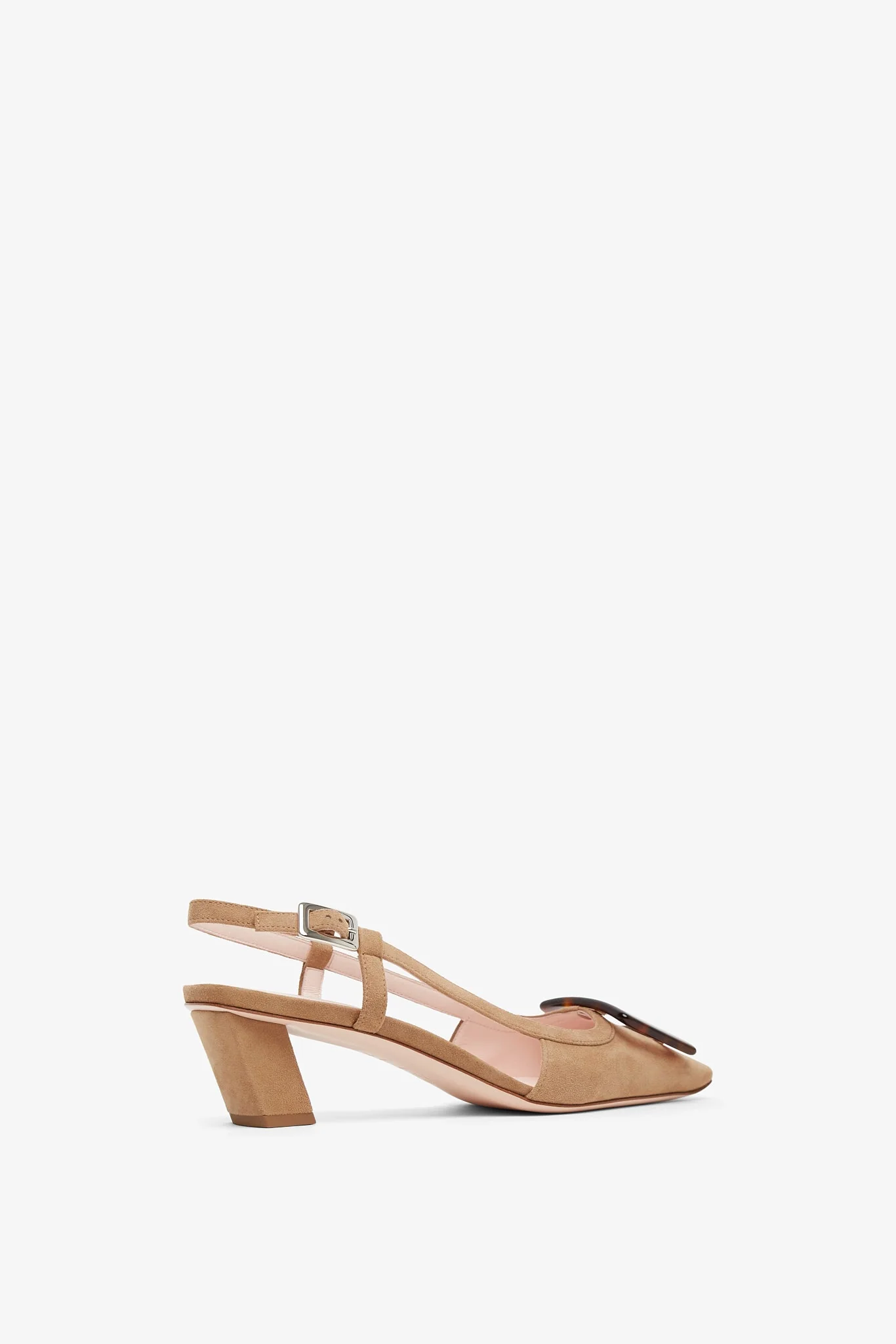 Belle Vivier 45 beige turtle sling backs - Image 3