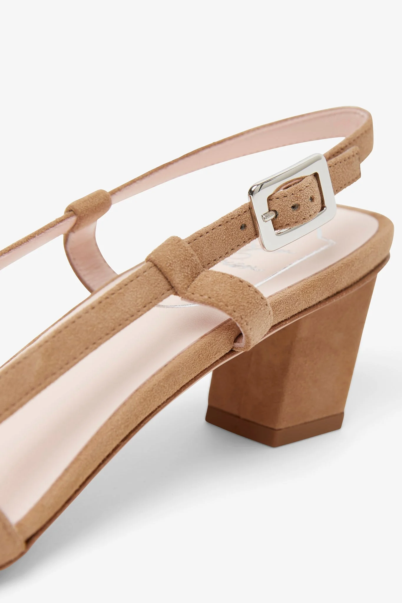 Belle Vivier 45 beige turtle sling backs - Image 5