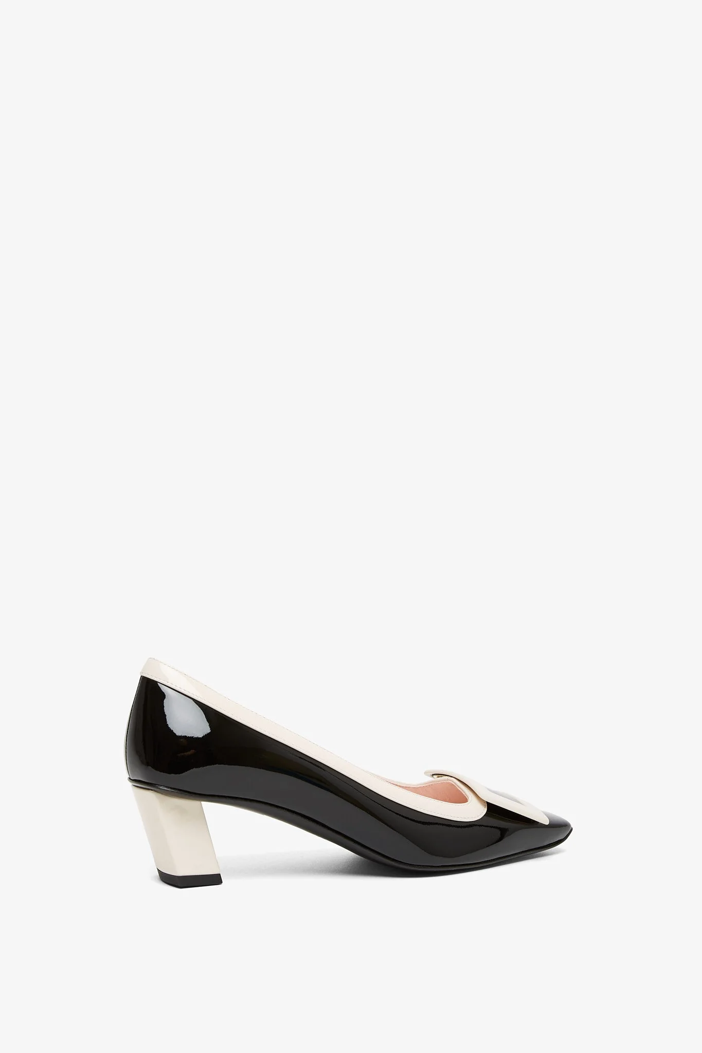 Belle Vivier 45 black and white pumps - Image 3