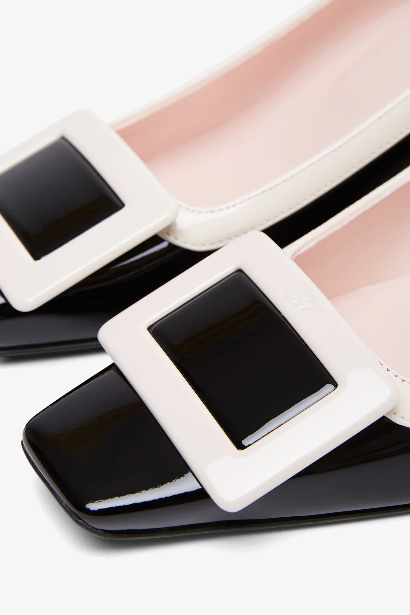 Belle Vivier 45 black and white pumps - Image 4