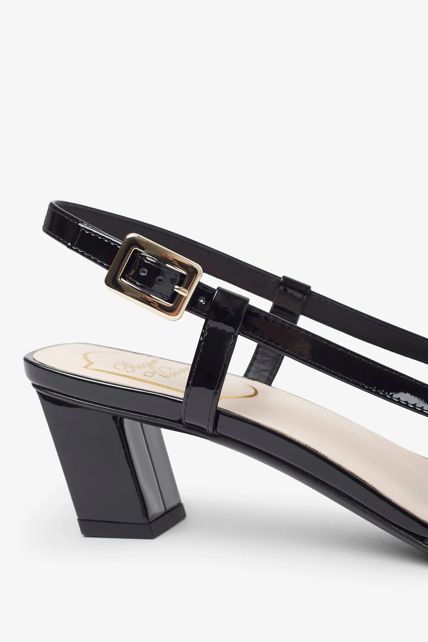 Belle Vivier 45 black mesh slingback pumps - Image 5