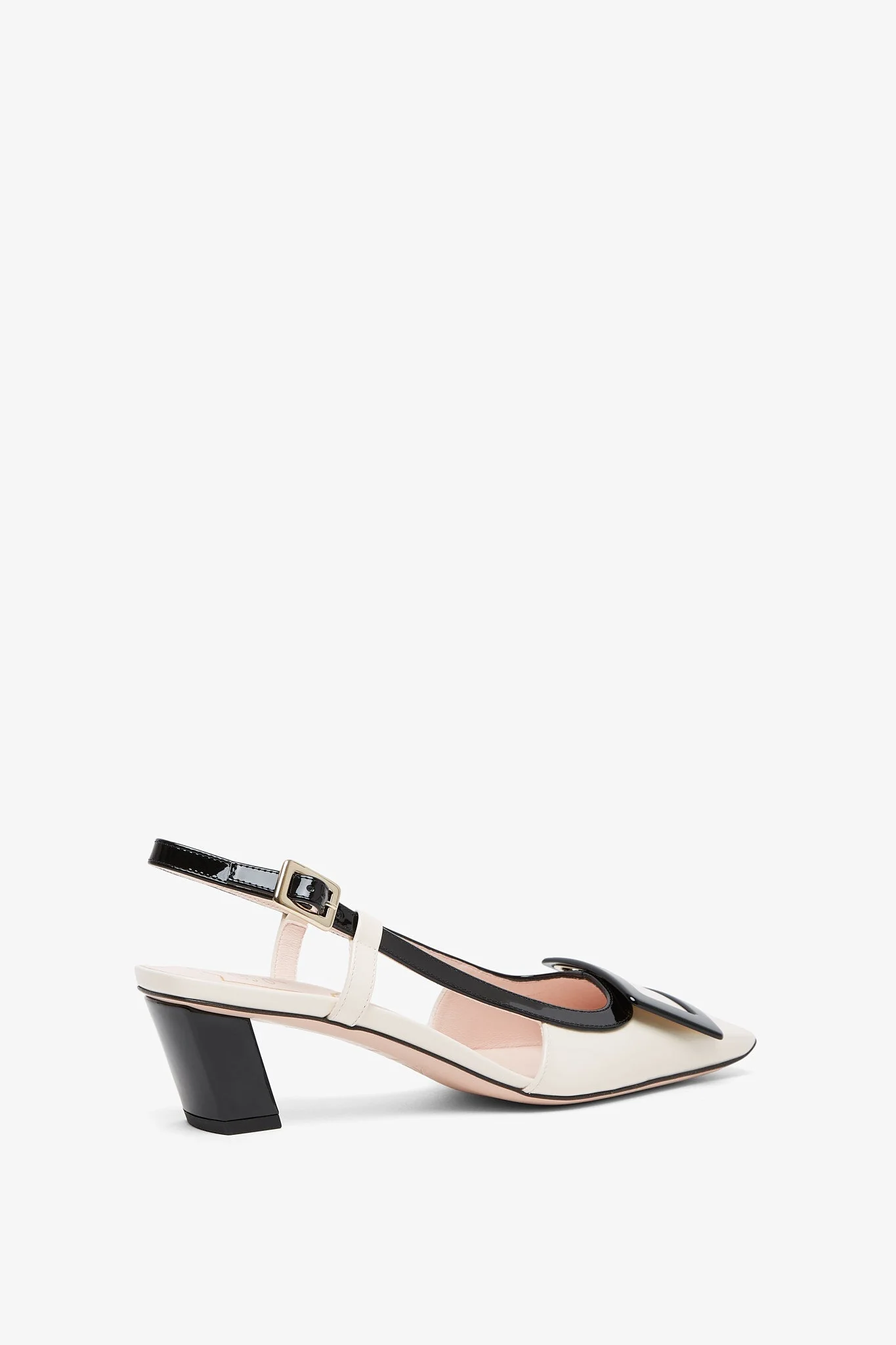 Belle Vivier 45 white slingbacks - Image 3