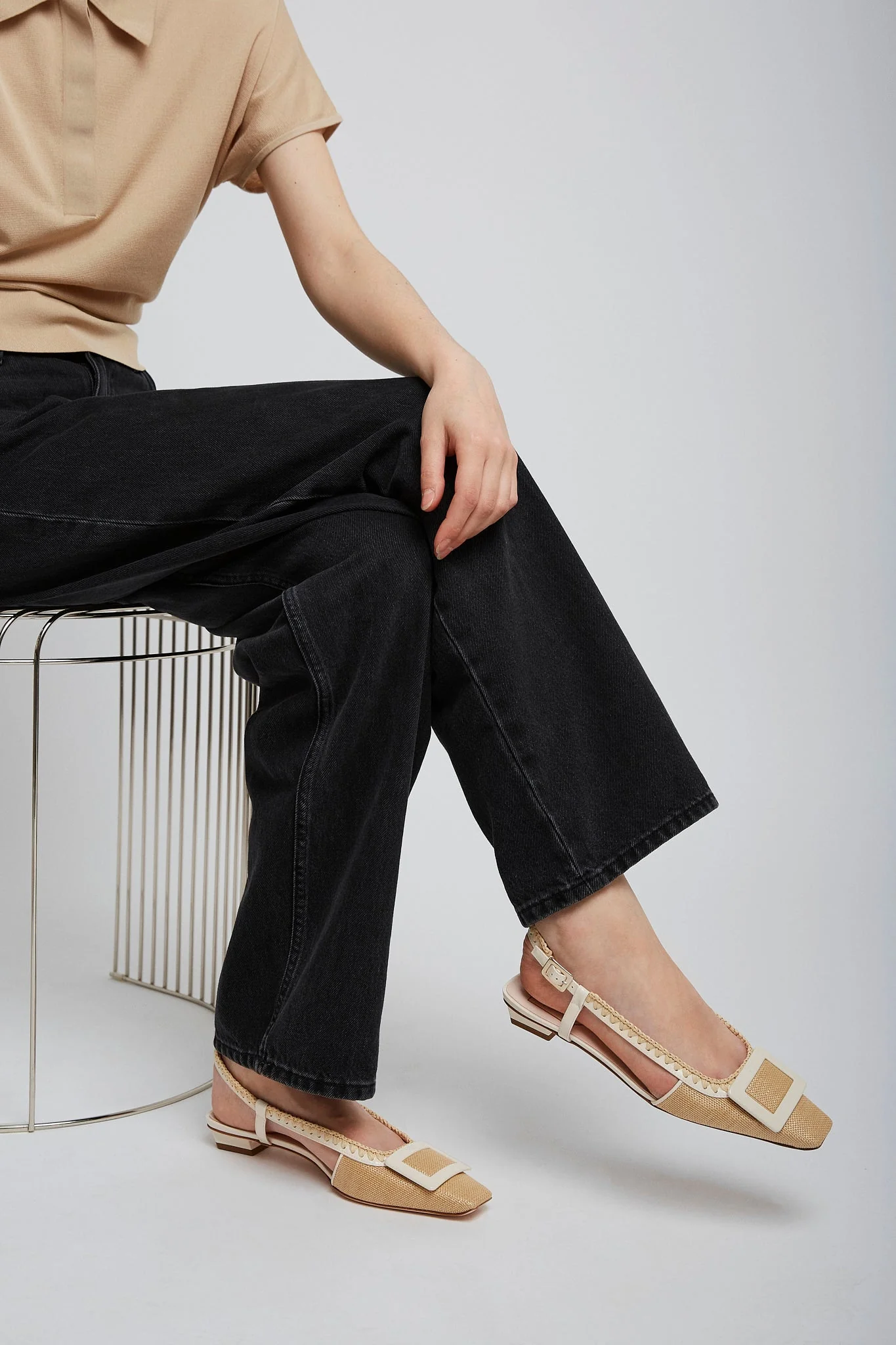 Belle Vivier braided slingback flats - Image 6