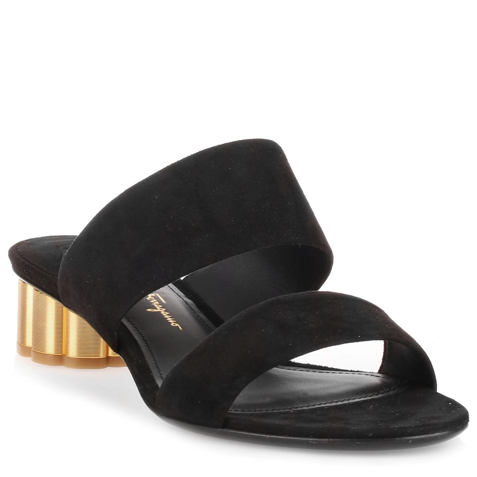 Belluno 30 black suede sandal - Image 2