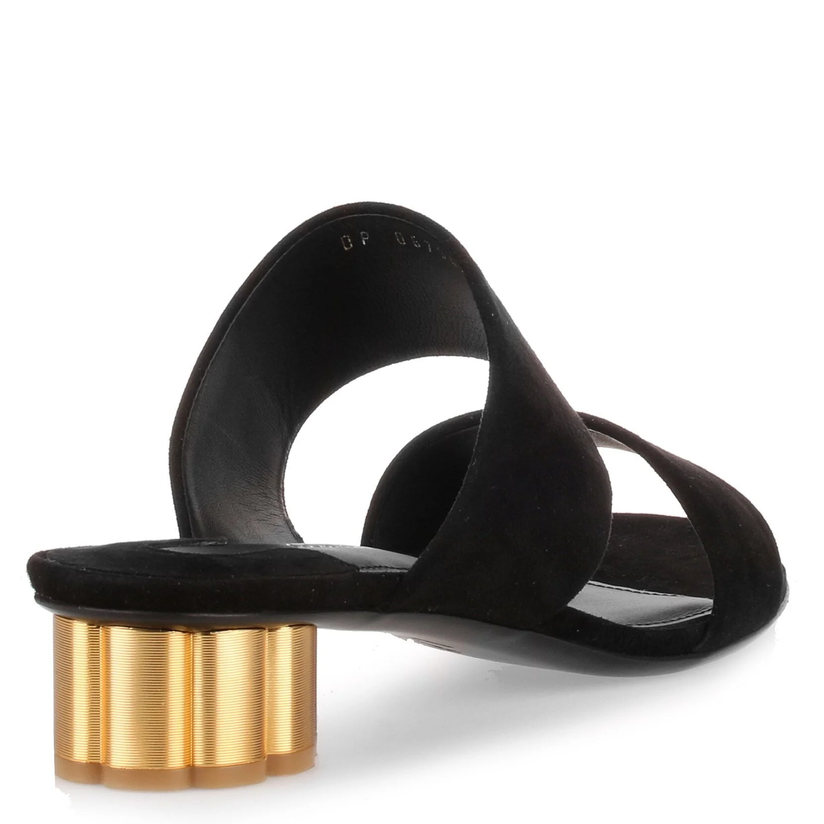 Belluno 30 black suede sandal - Image 3