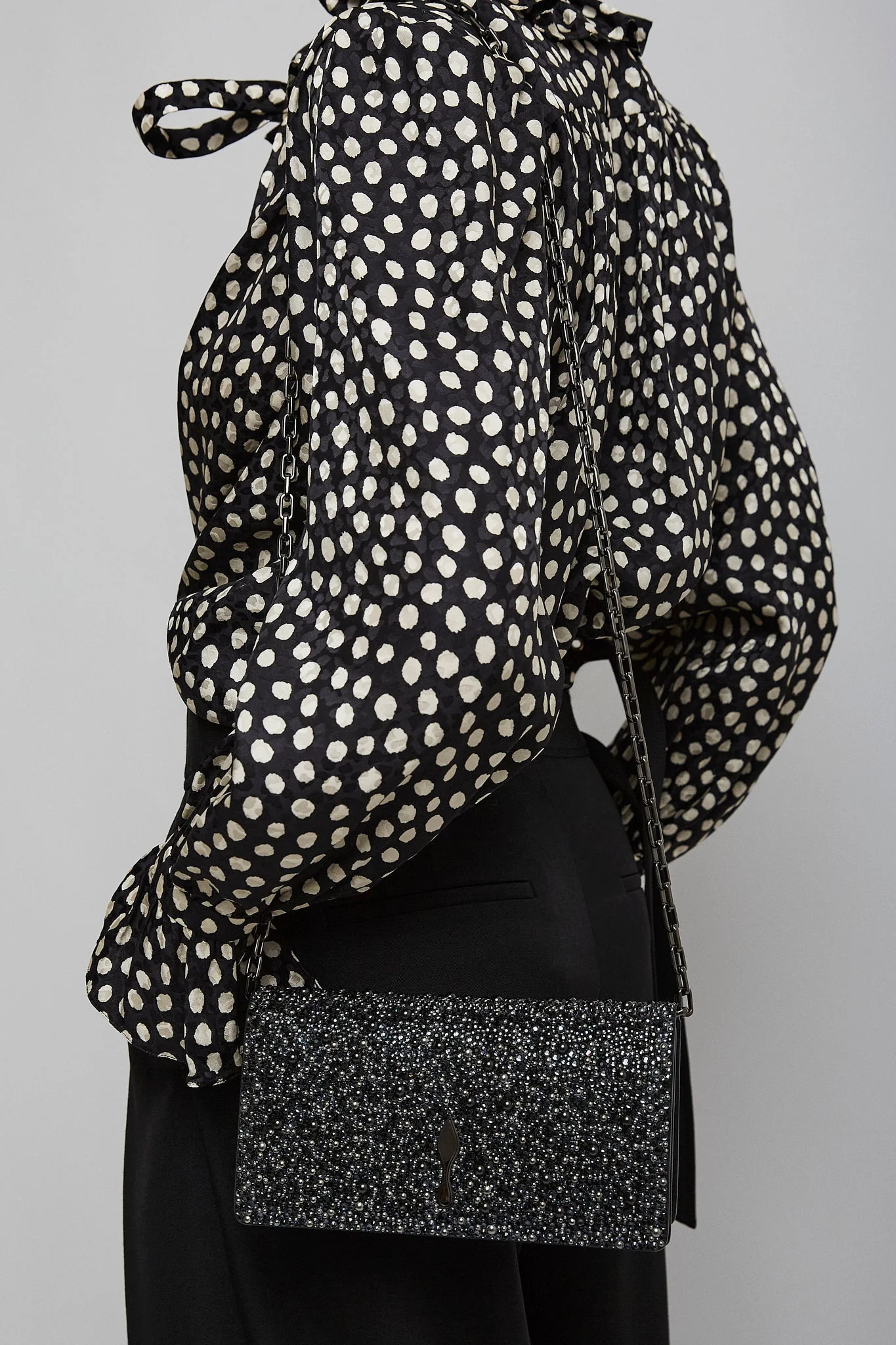 Bettina black strass clutch - Image 6