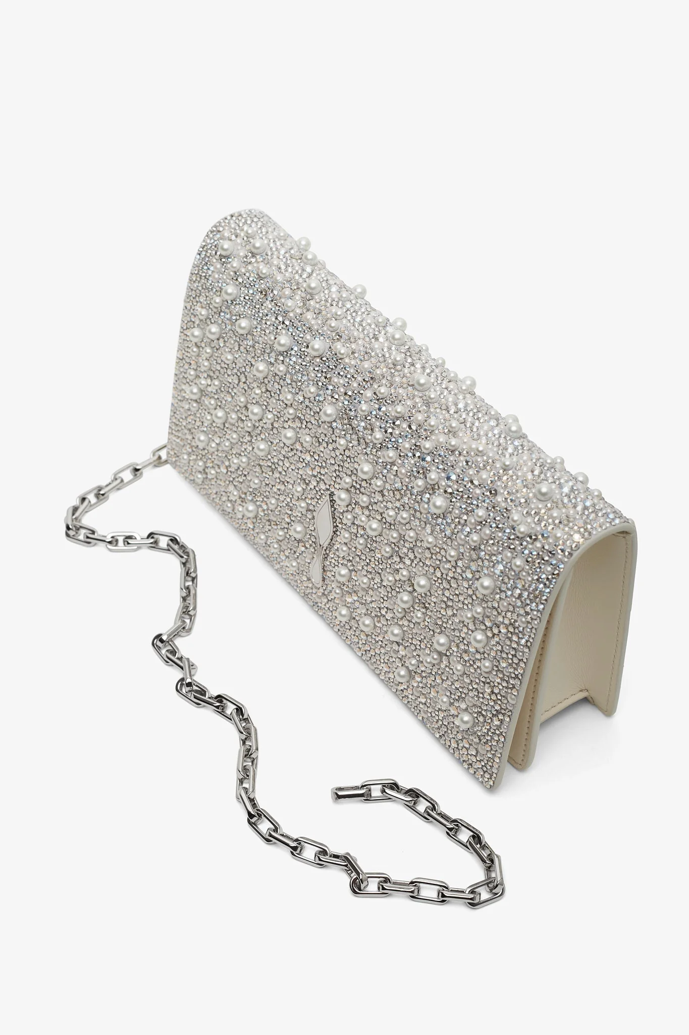 Bettina sliver strass clutch - Image 5