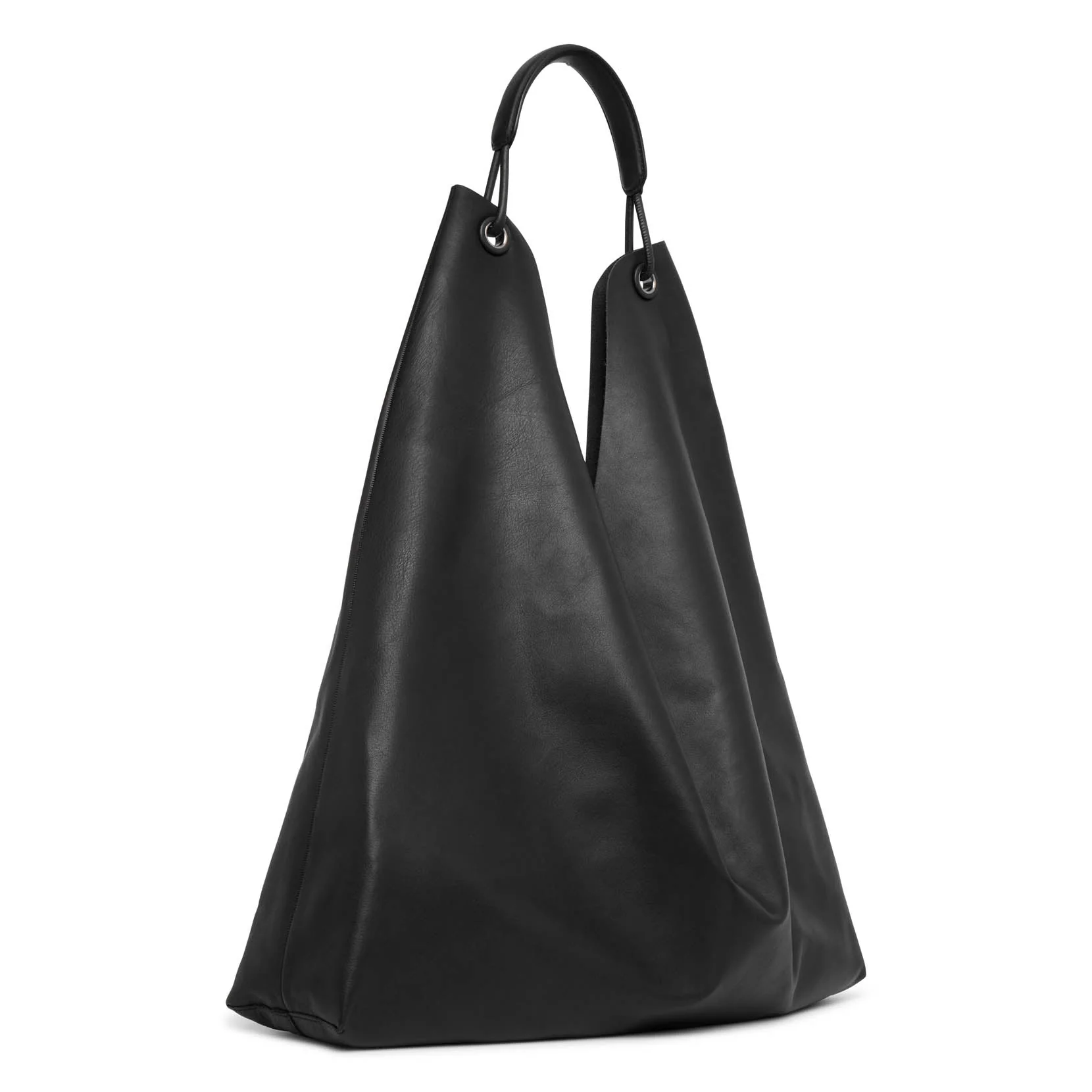 Bindle 3 black leather shoulder bag - Image 3