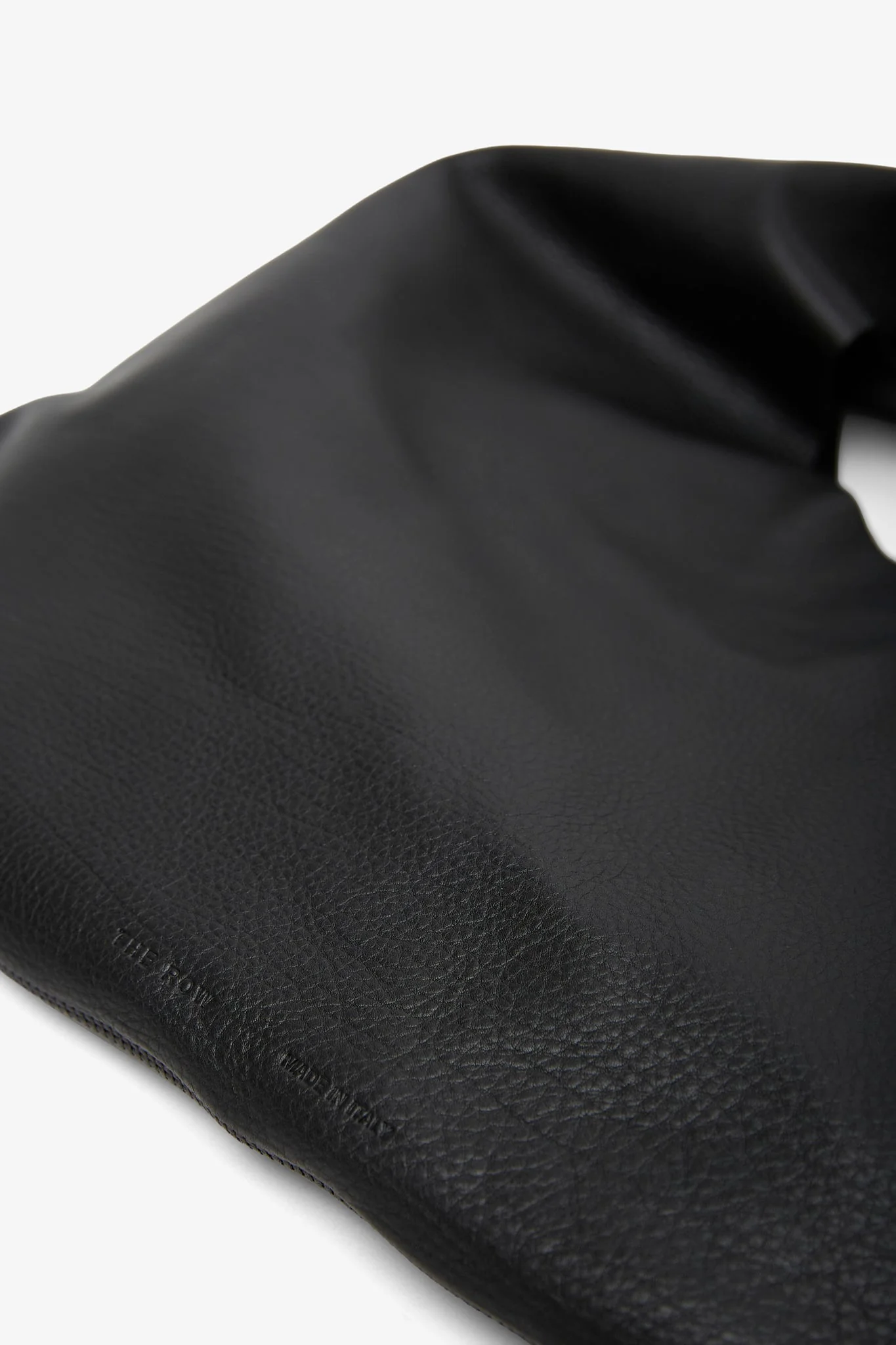 Bindle small black leather bag - Image 4