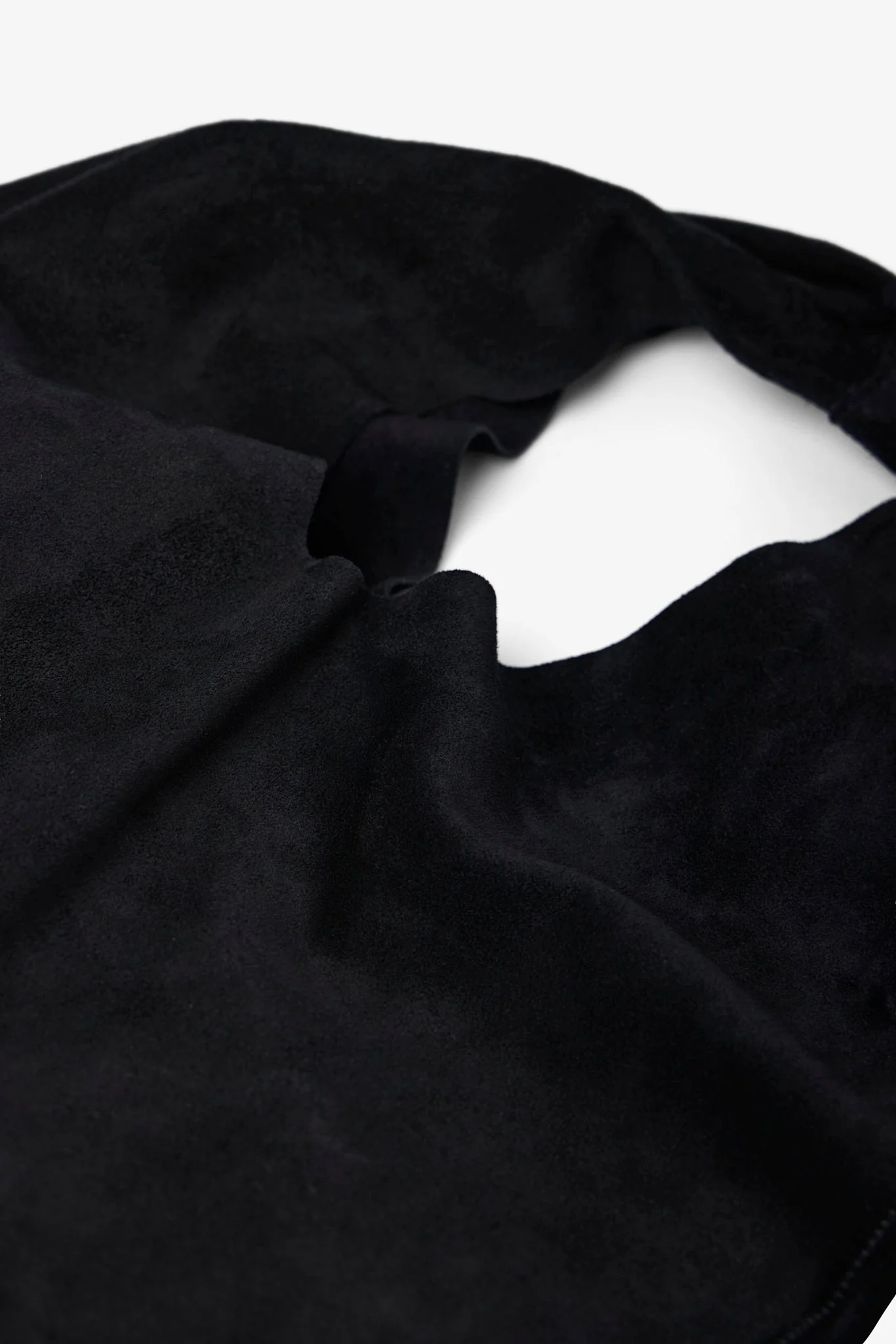 Bindle small black suede bag - Image 3