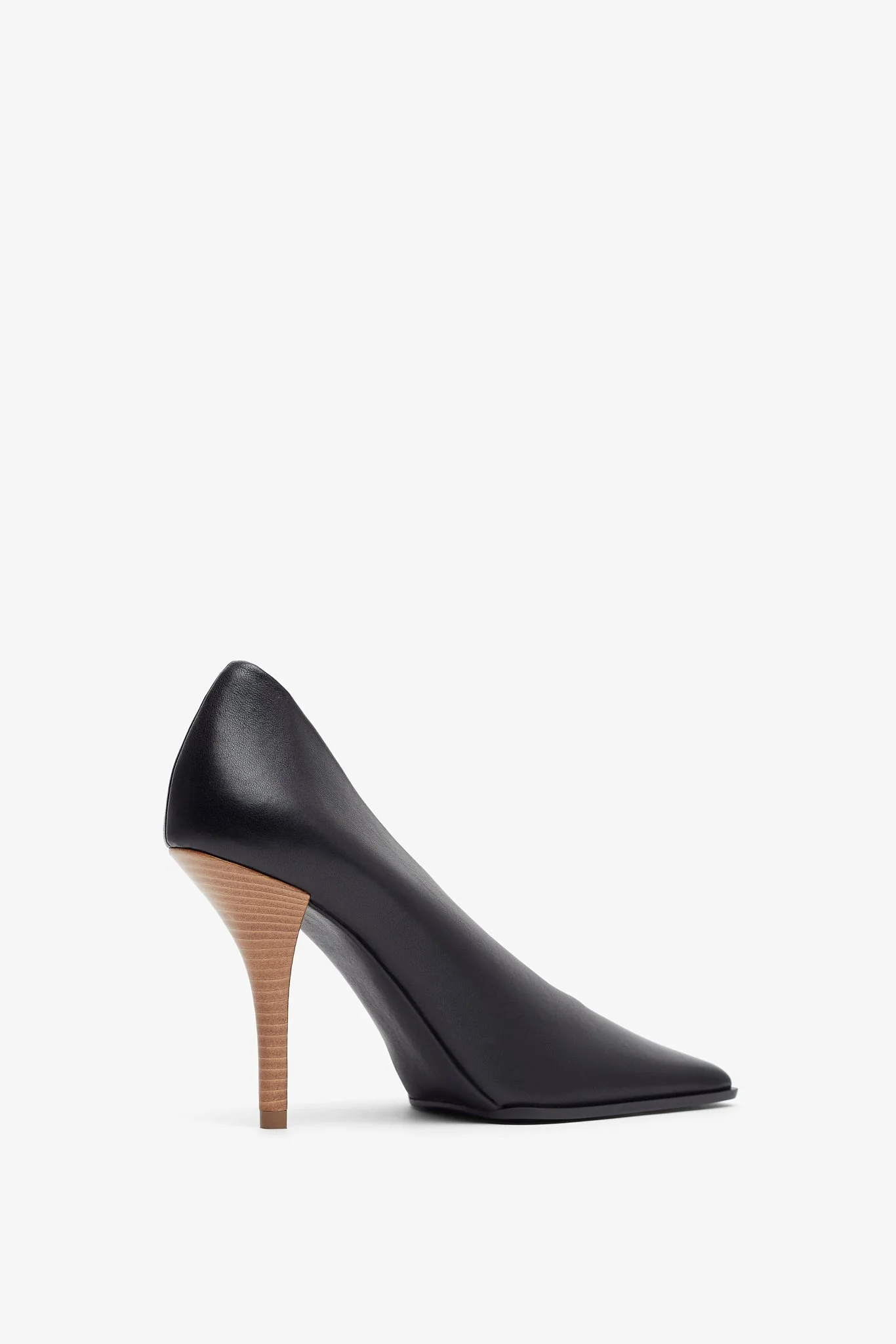 Black 90 leather pumps - Image 3