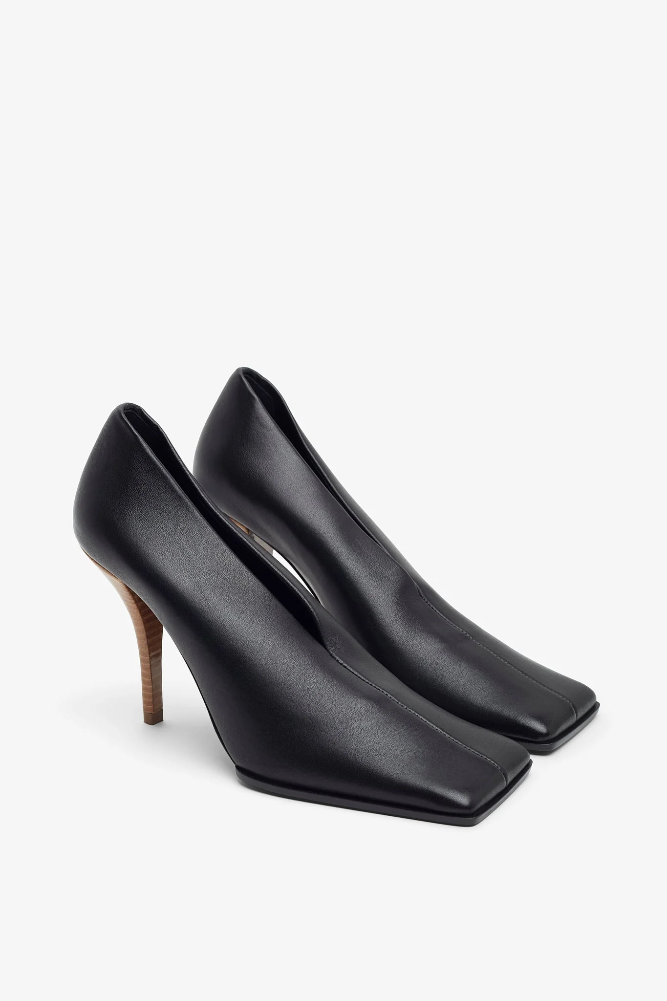 Black 90 leather pumps - Image 5