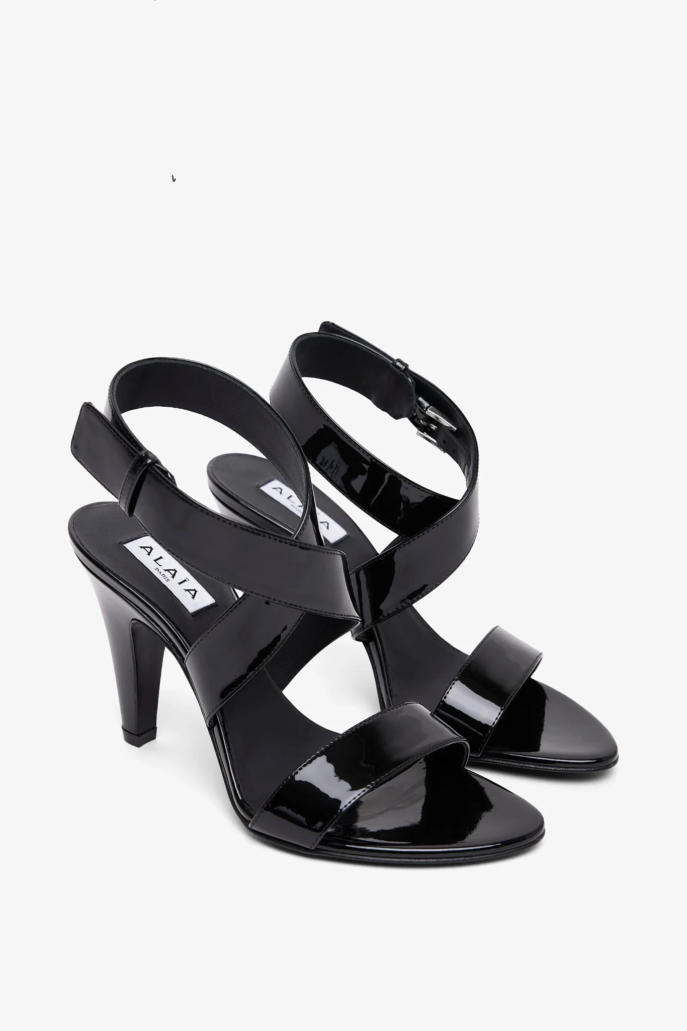 Black 90 patent sandals - Image 3