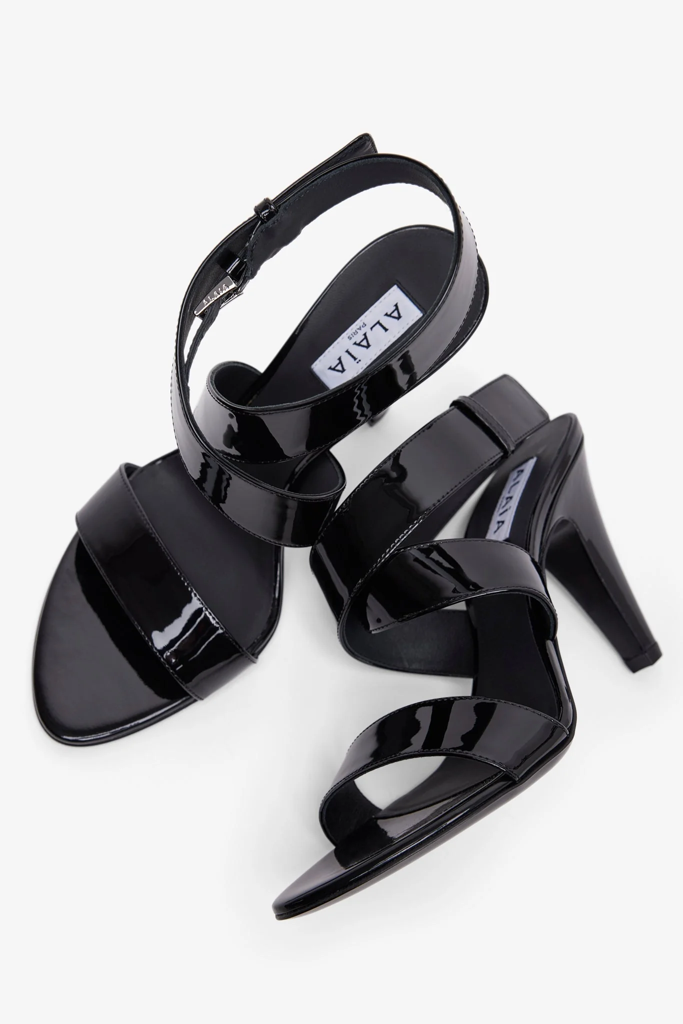 Black 90 patent sandals - Image 4