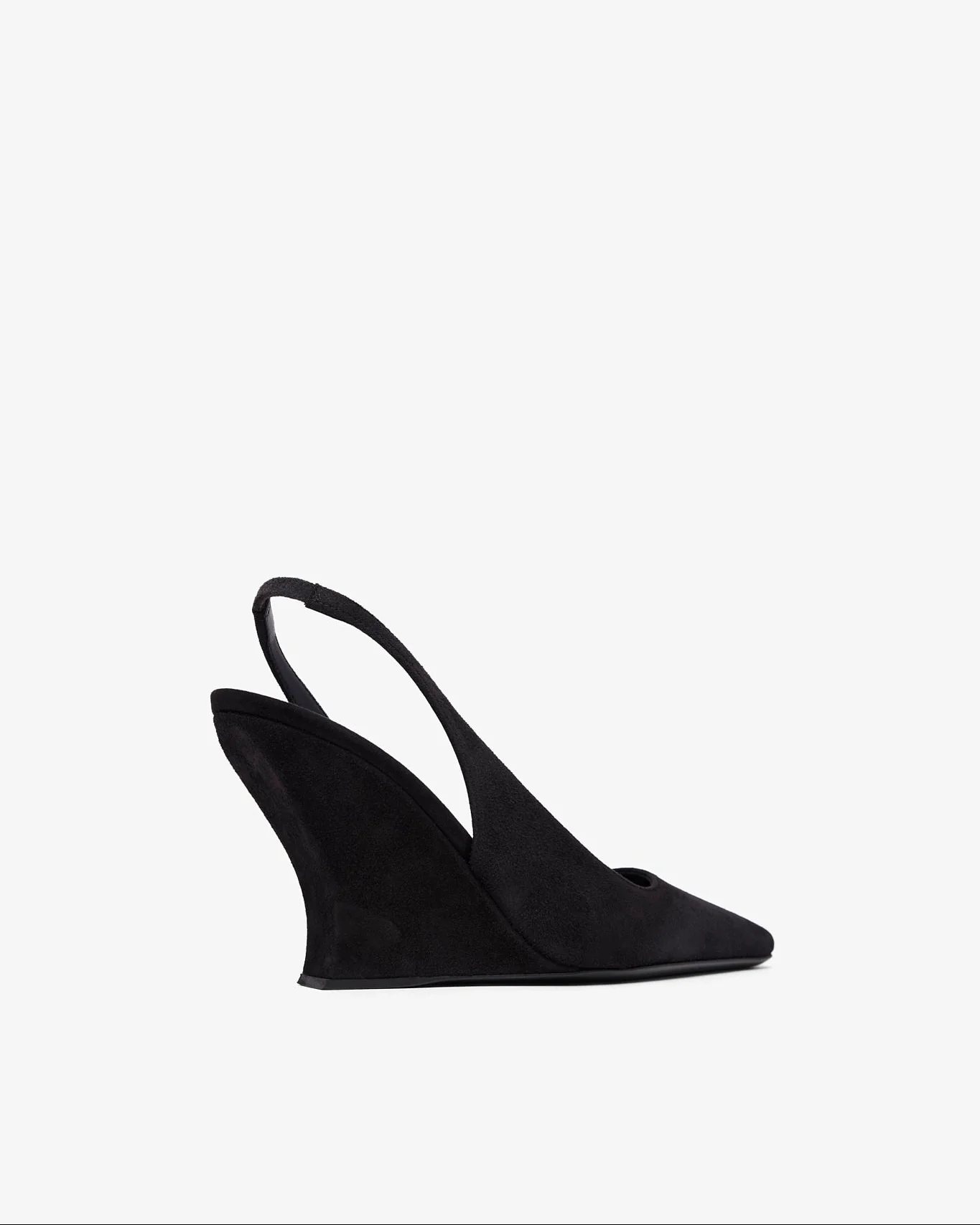 Black 90 suede slingbacks - Image 2