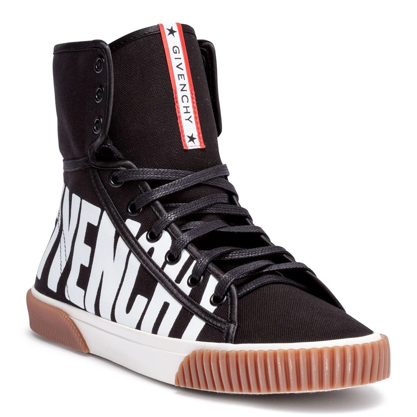 Black and white logo boxing sneakers - Image 2