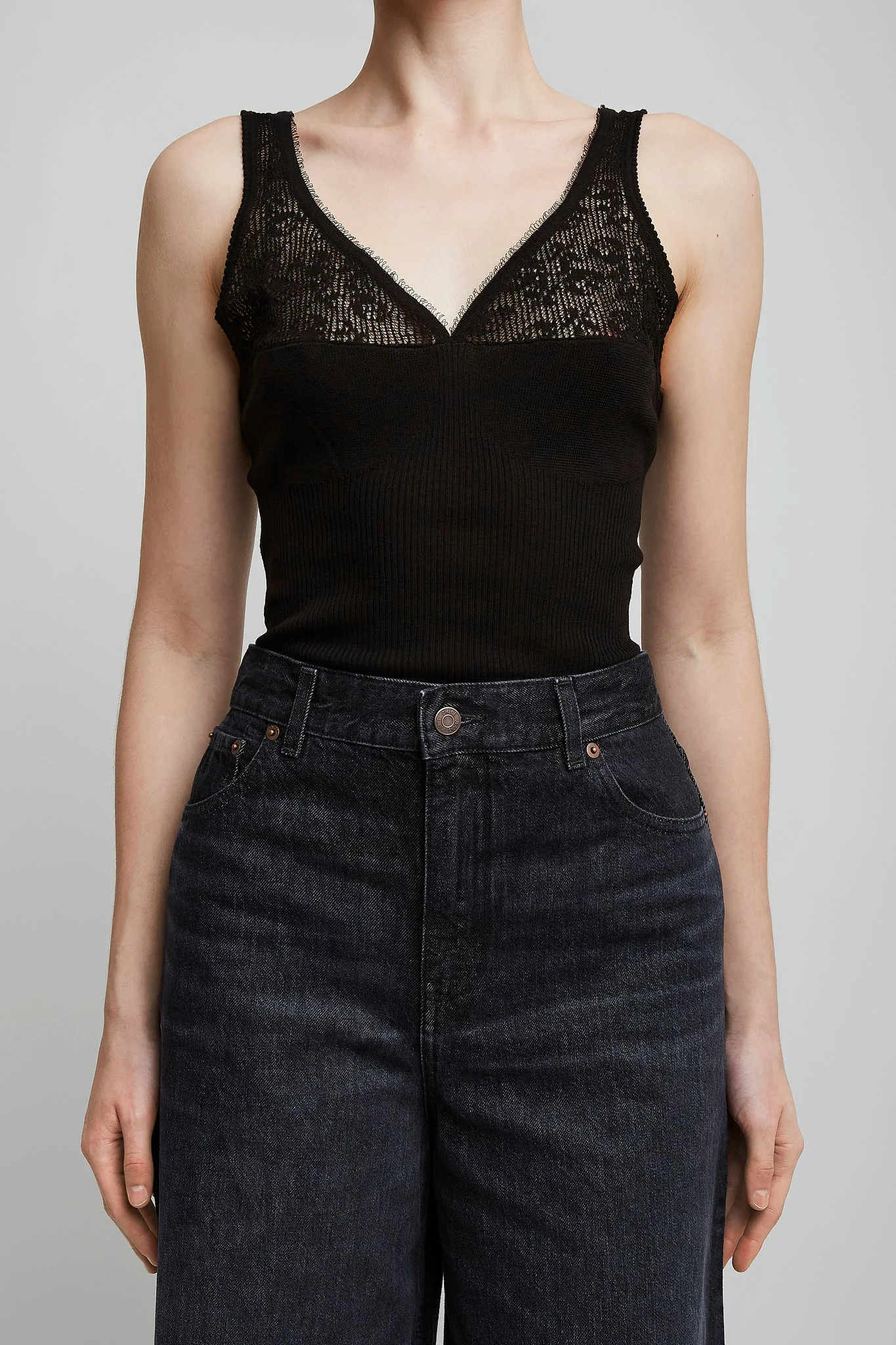 Black knitted top - Image 2