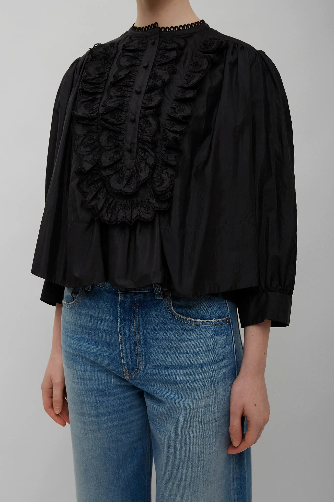 Black lace blouse - Image 4