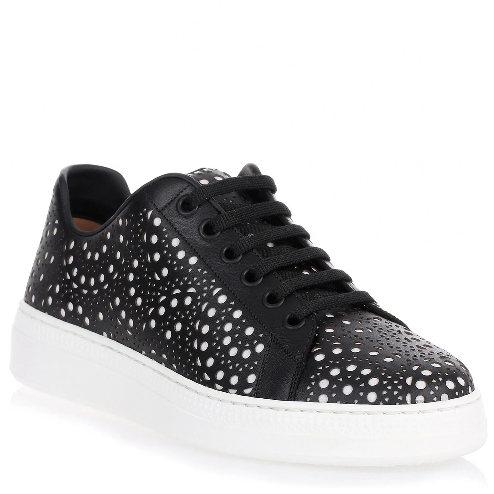 Black laser-cut sneaker - Image 2