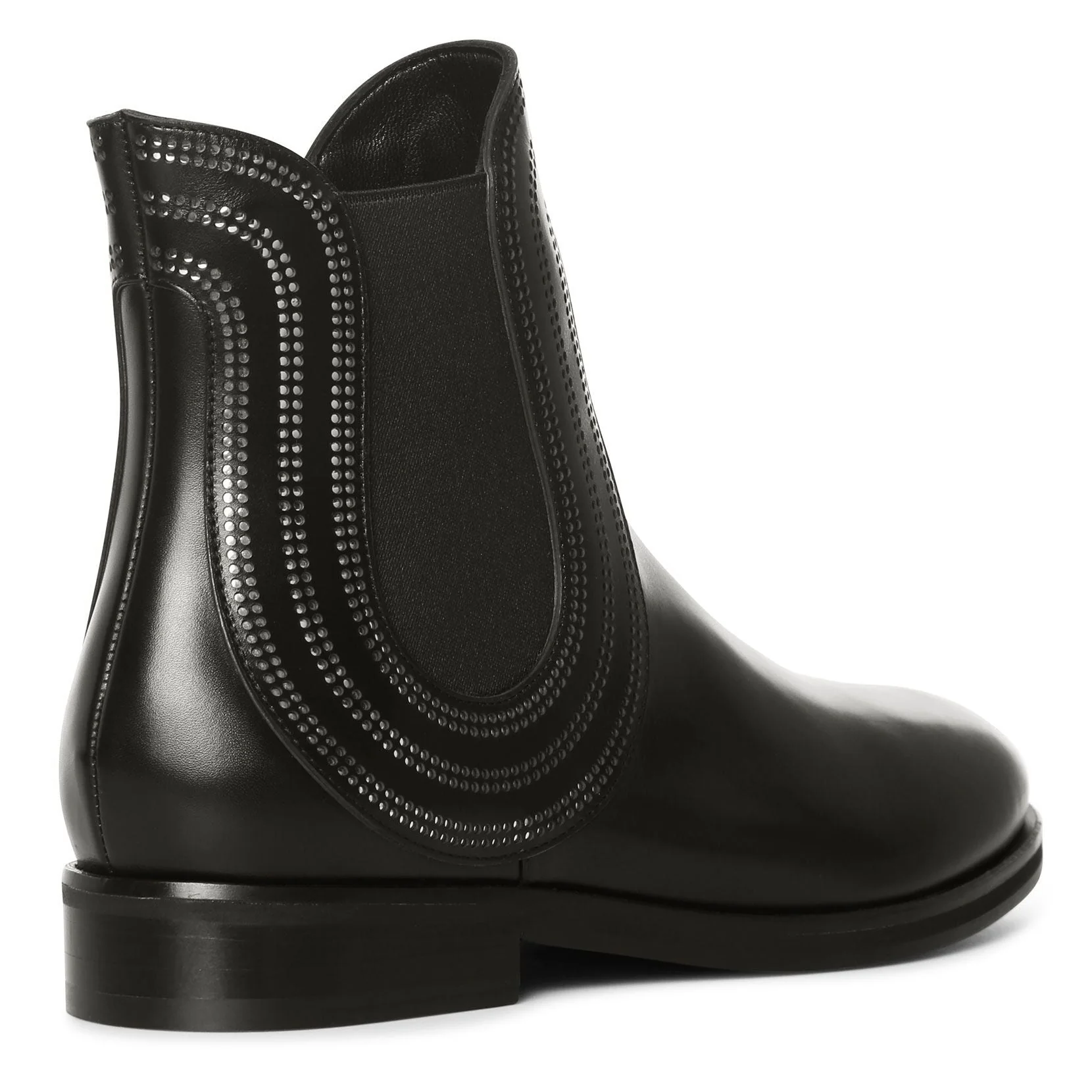 Black leather chelsea boots - Image 3