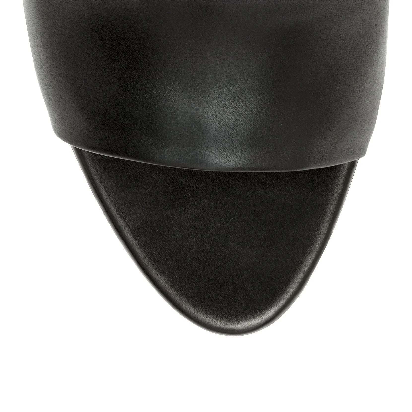 Black leather Triangle mules - Image 4