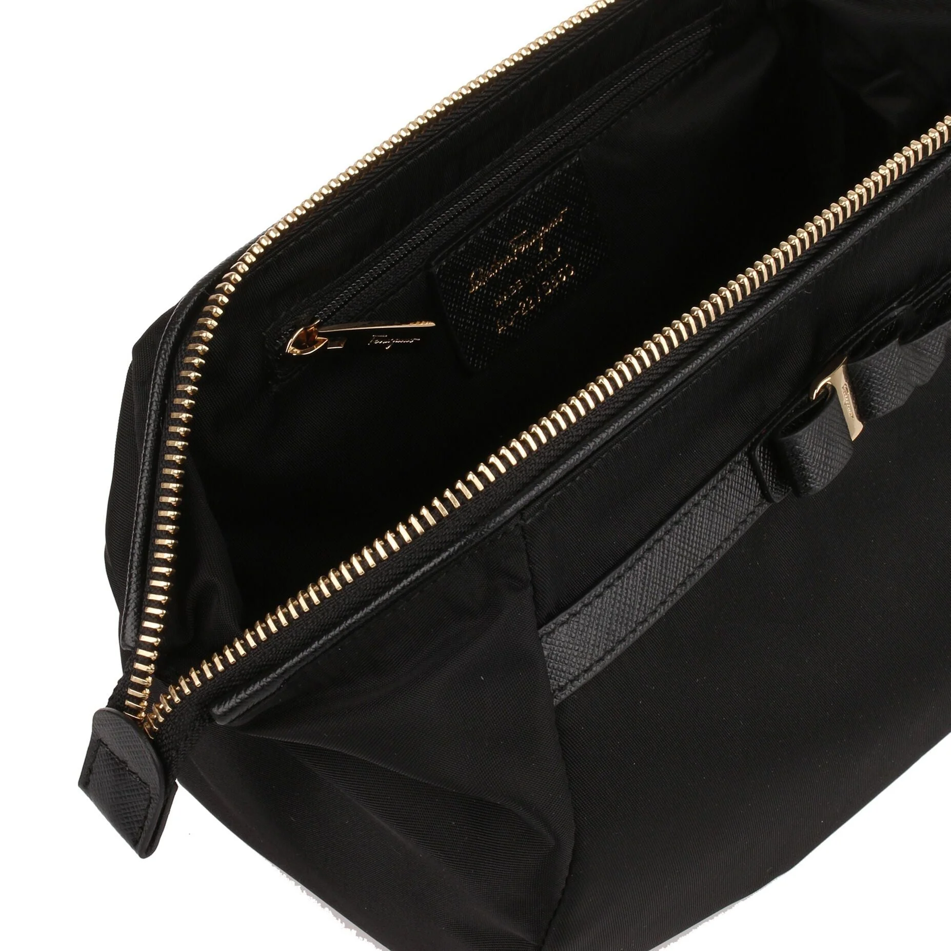 Black Nylon Cosmetic Bag - Image 4