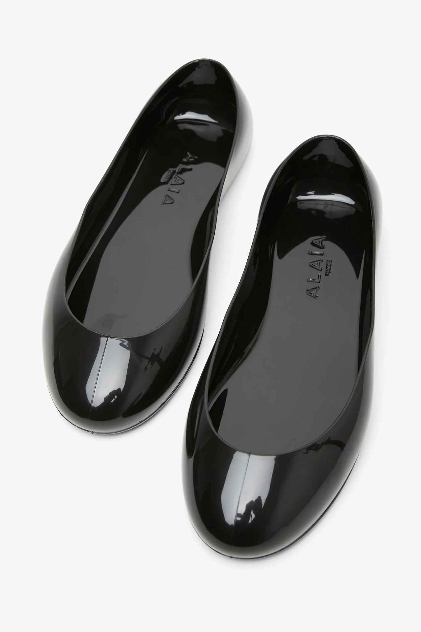 Black rubber ballet flats - Image 7