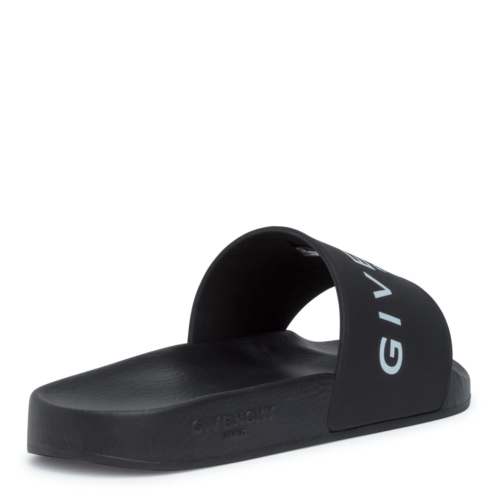 Black rubber slide sandals - Image 4