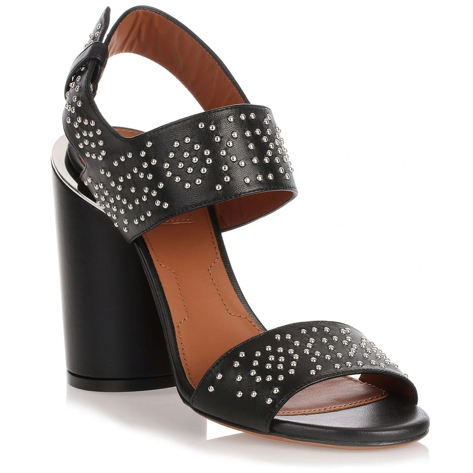 Black studded leather sandal - Image 2