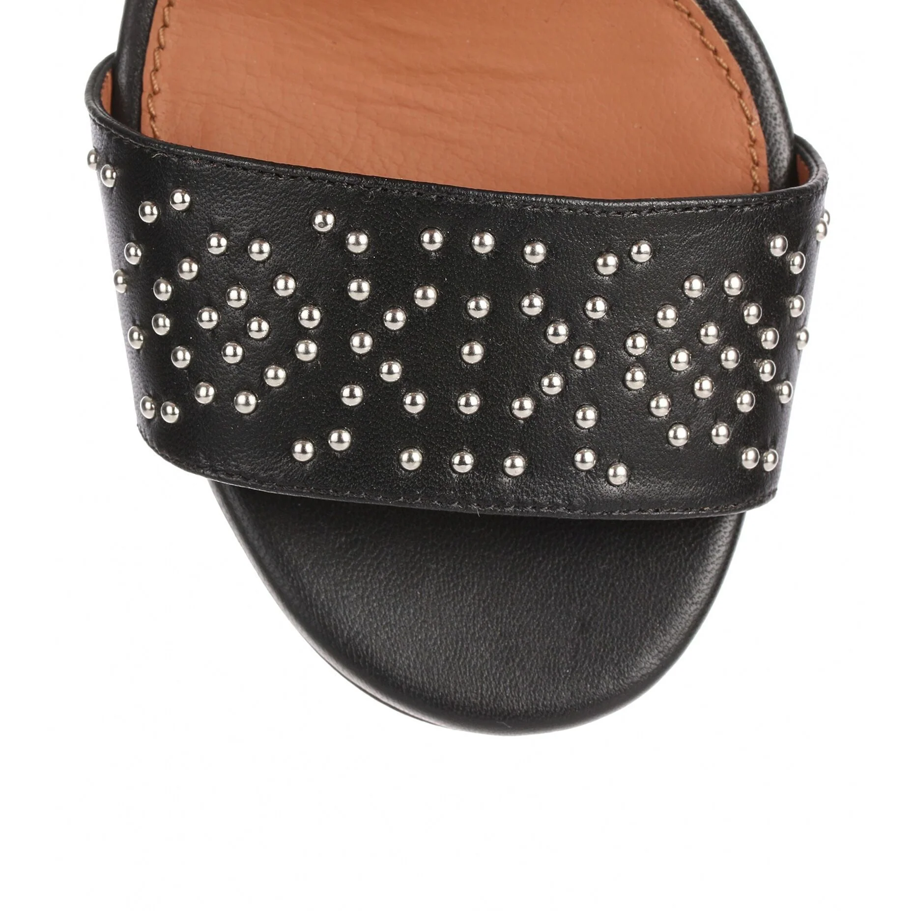 Black studded leather sandal - Image 4