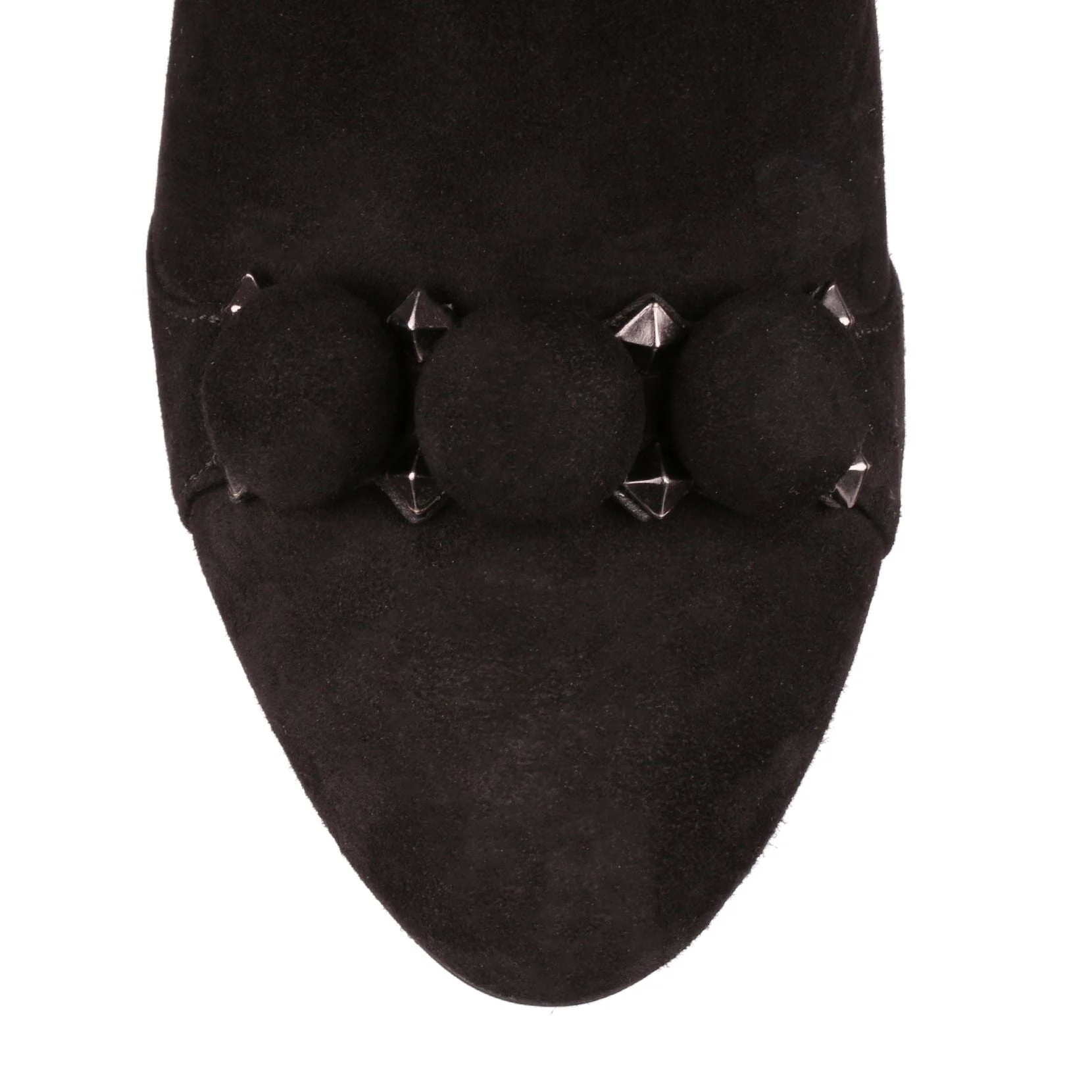 Black suede bombe knee boot - Image 5