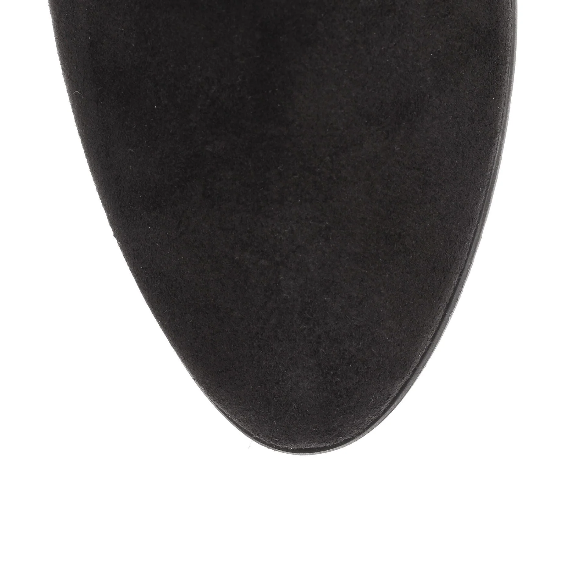 Black suede lace-up ankle boot - Image 5