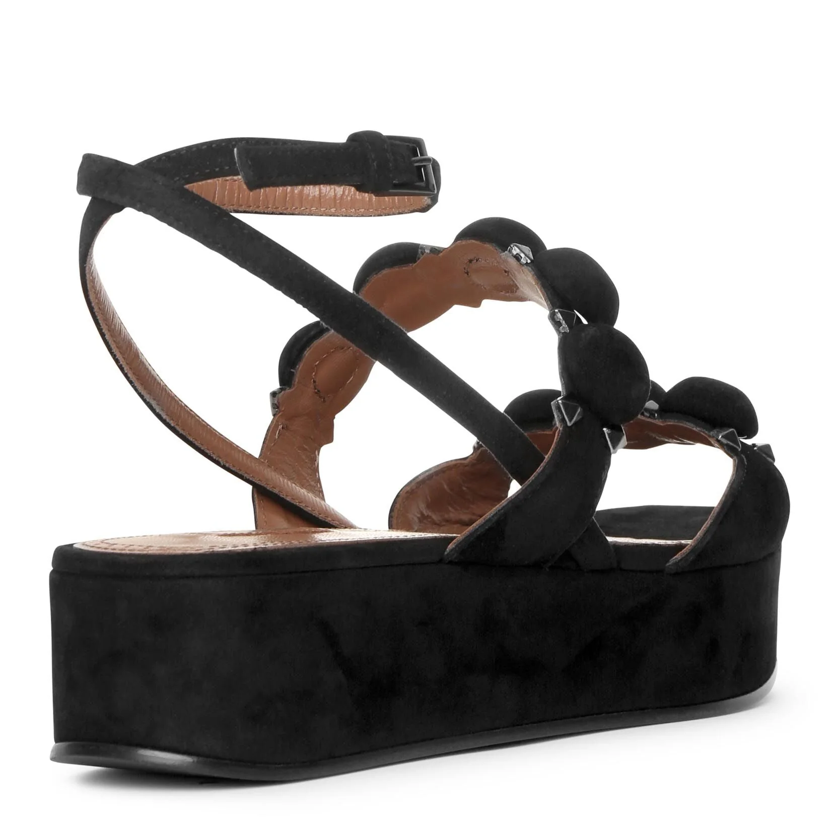 Bombe 45 black suede flatform sandals - Image 3