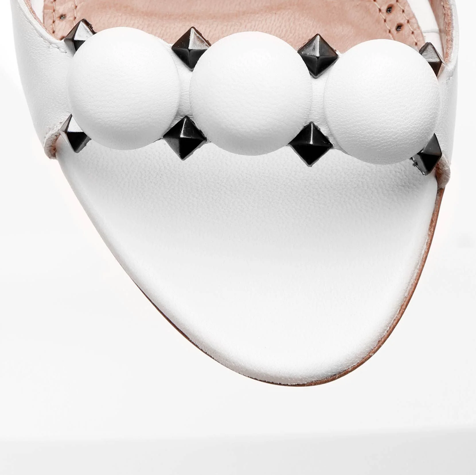 Bombe 90 white calf leather sandals - Image 4