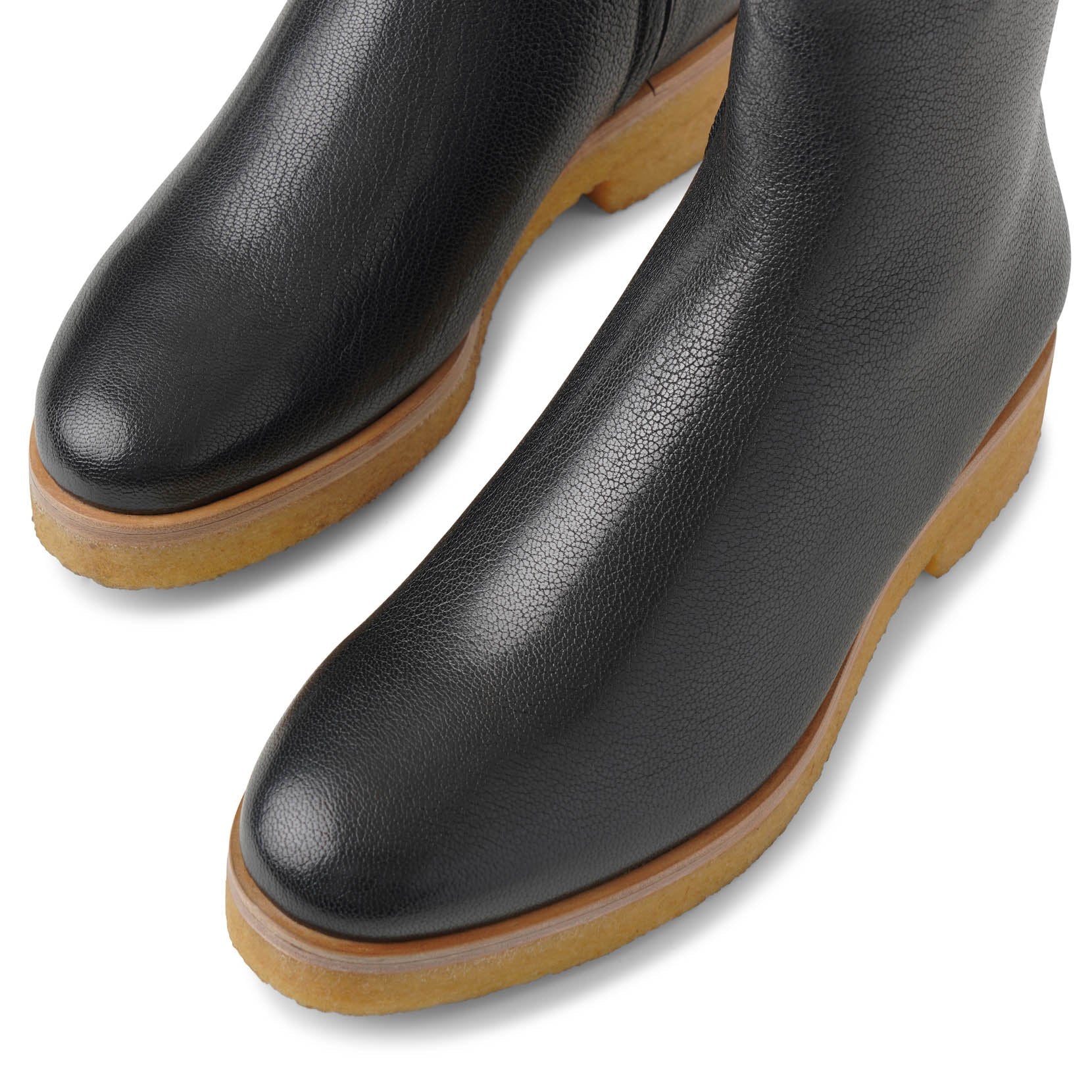 Boris black leather boots - Image 6