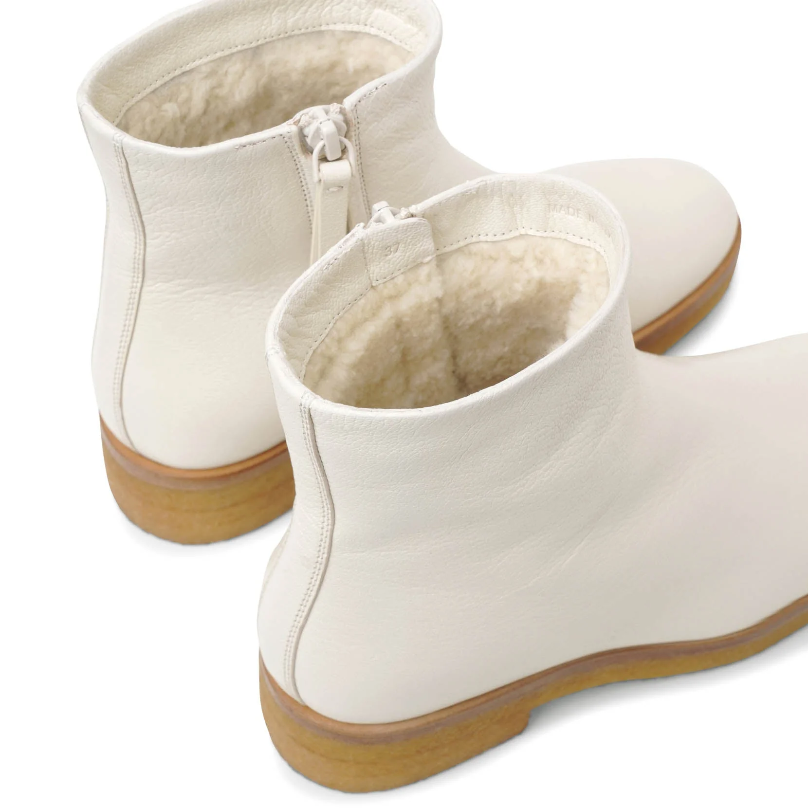 Boris white leather boots - Image 6
