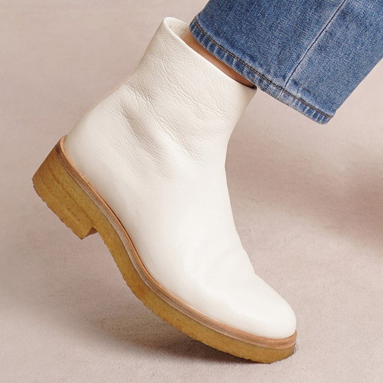 Boris white leather boots - Image 7