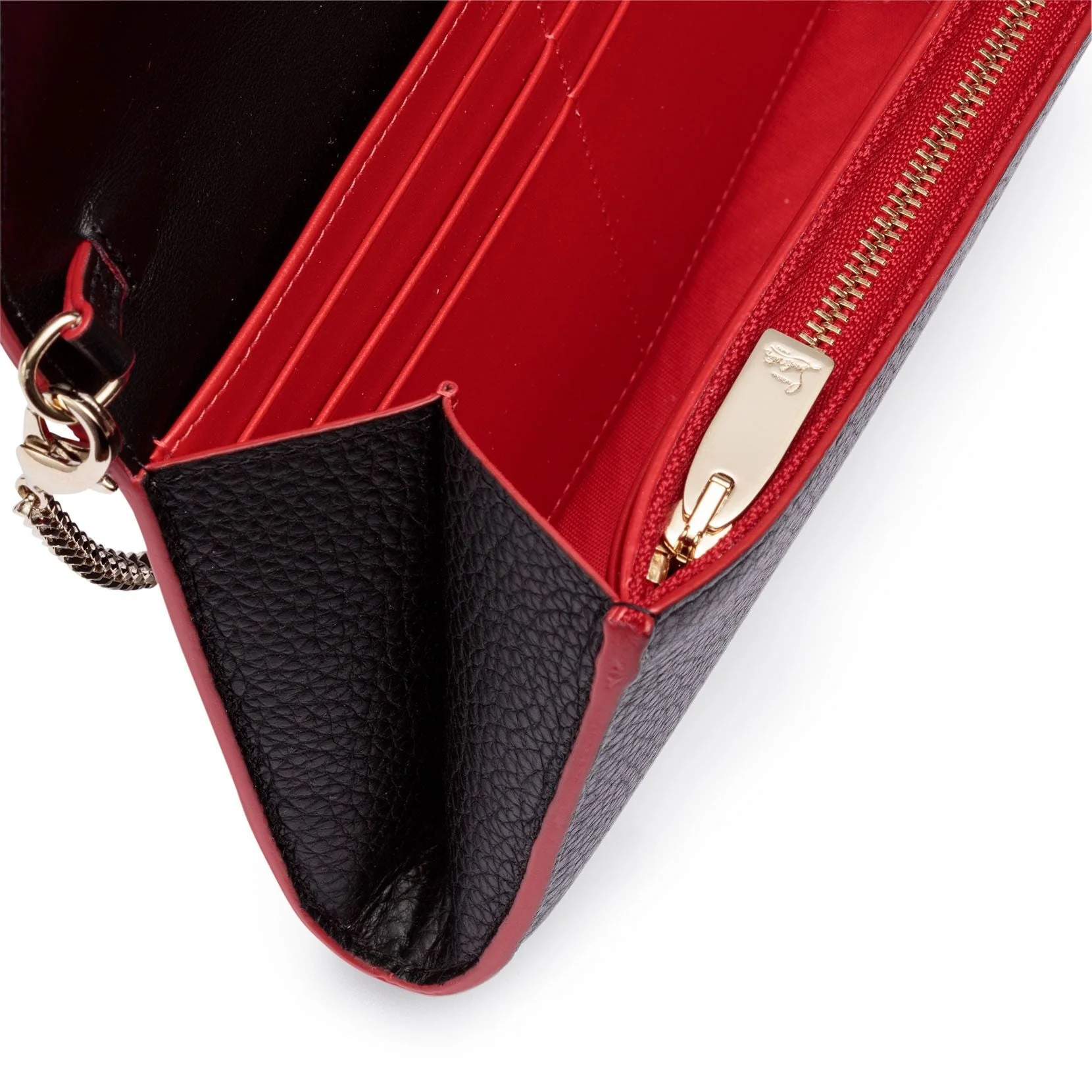 Boudoir black leather chain wallet - Image 4