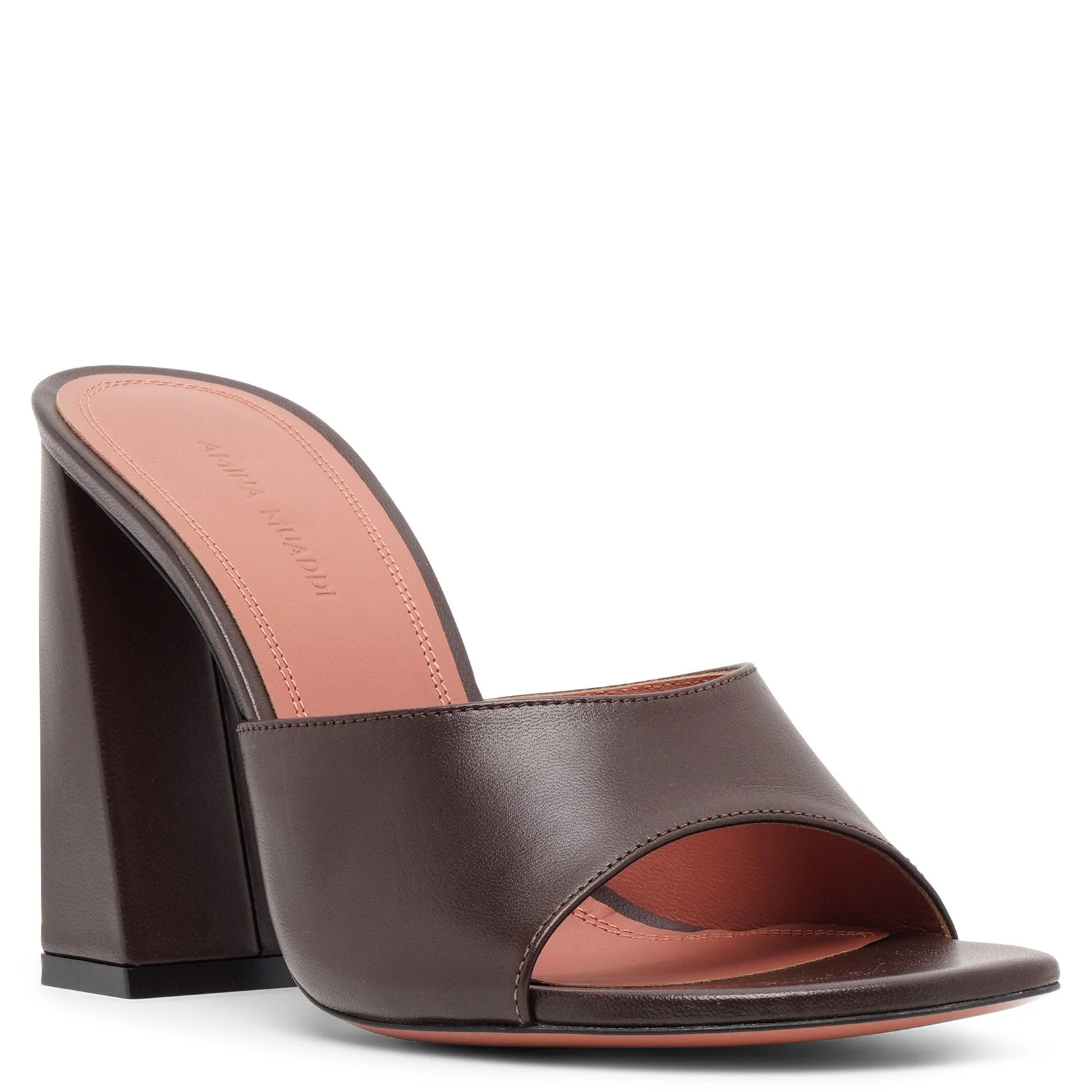 Brigitte 95 brown leather mules - Image 3